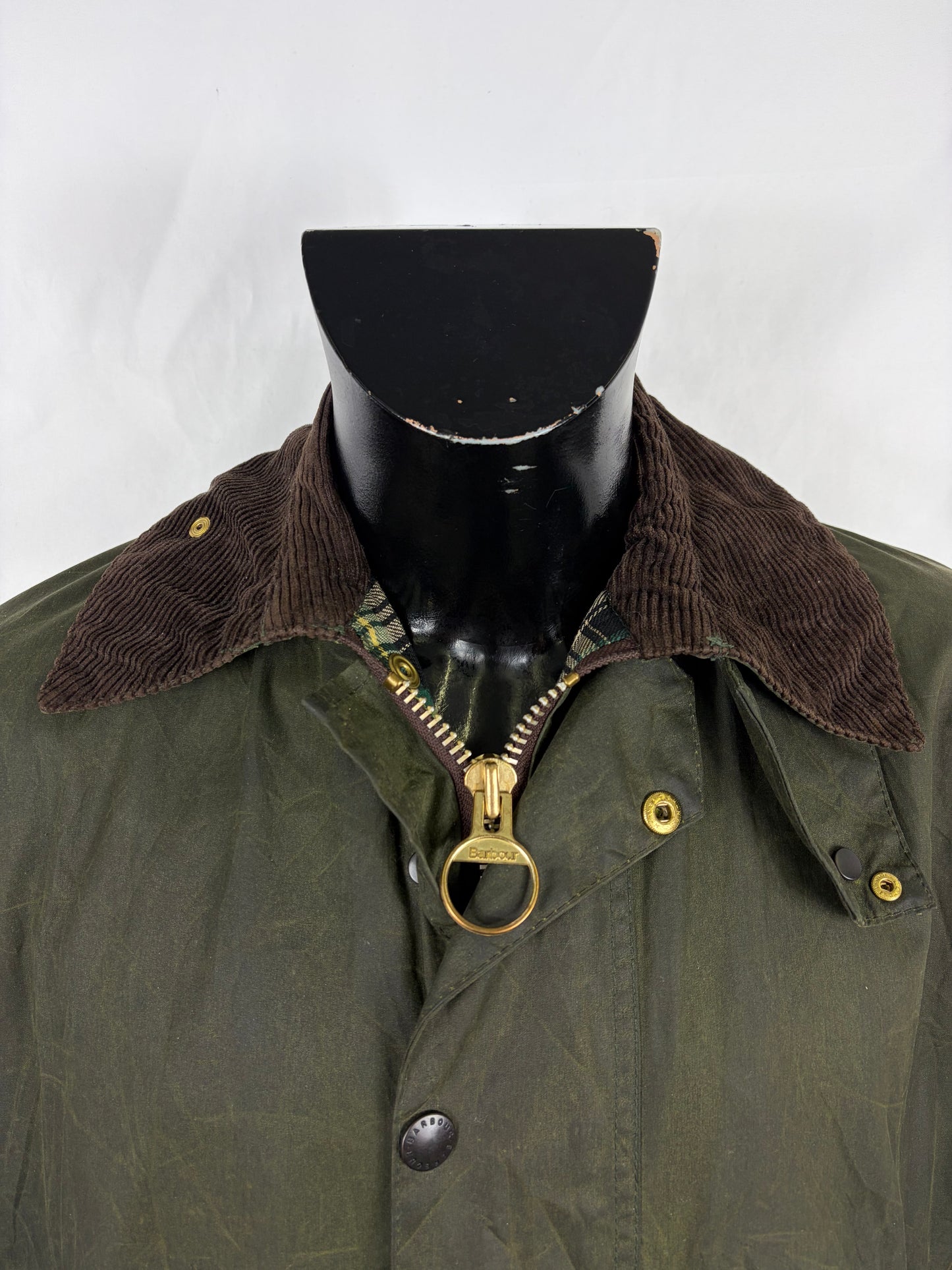 Giacca Barbour Unisex Border Verde C38/97cm - Green Wax green Border Coat  Size Medium