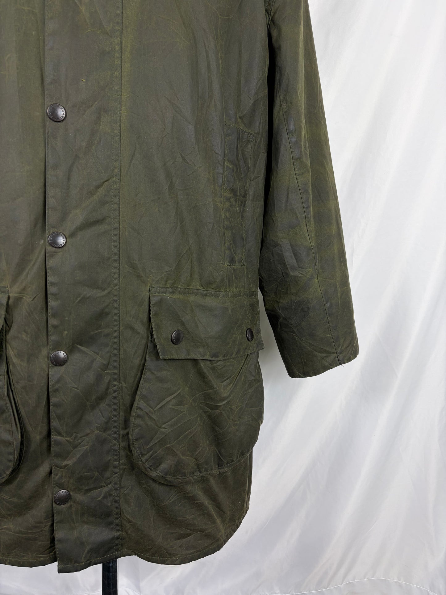 Giacca Barbour Unisex Border Verde C38/97cm - Green Wax green Border Coat  Size Medium
