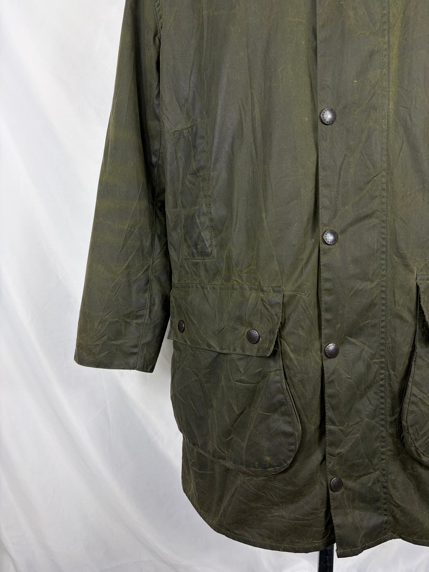 Giacca Barbour Unisex Border Verde C38/97cm - Green Wax green Border Coat  Size Medium