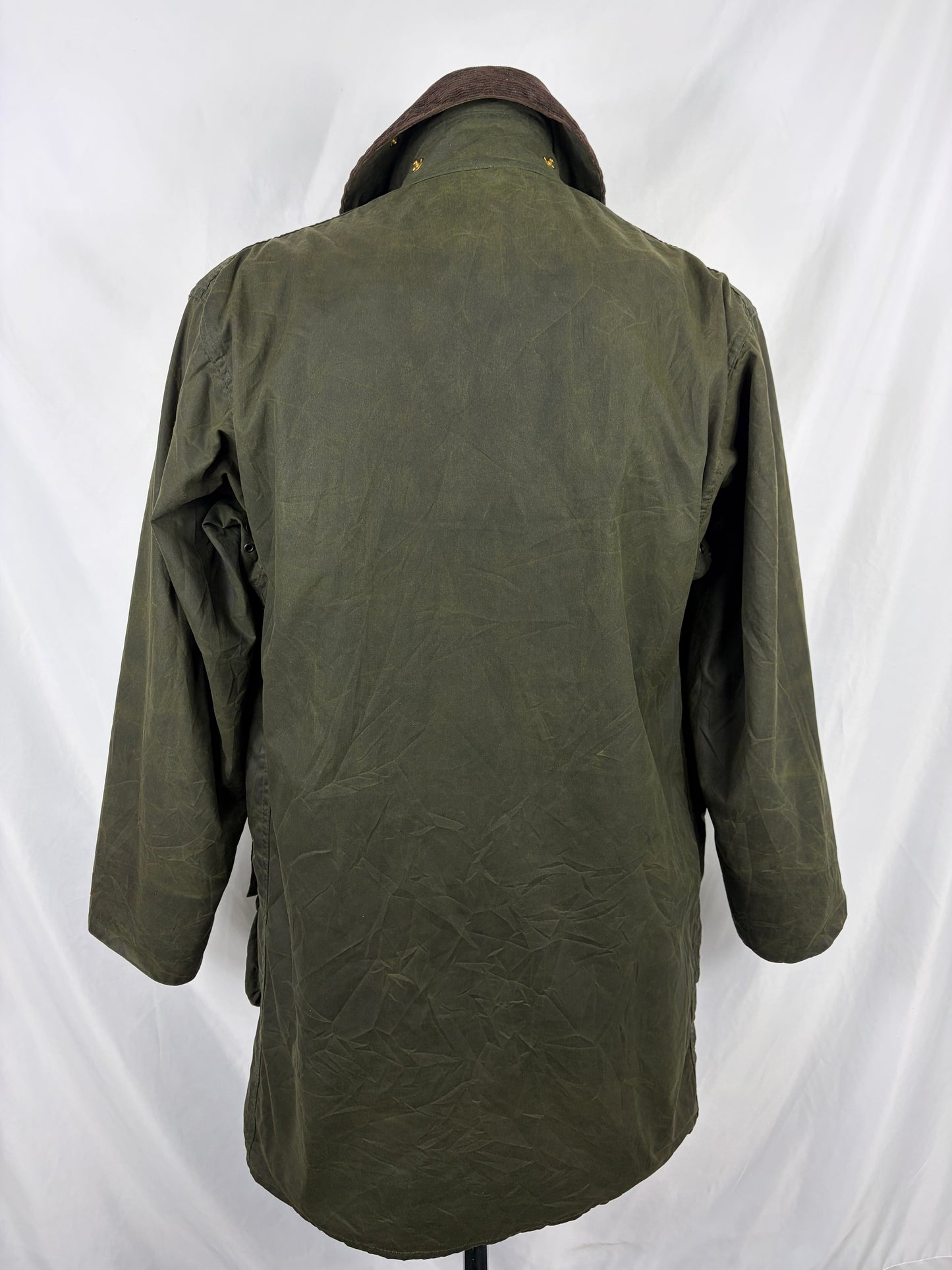 Giacca Barbour Unisex Border Verde C38/97cm - Green Wax green Border Coat  Size Medium