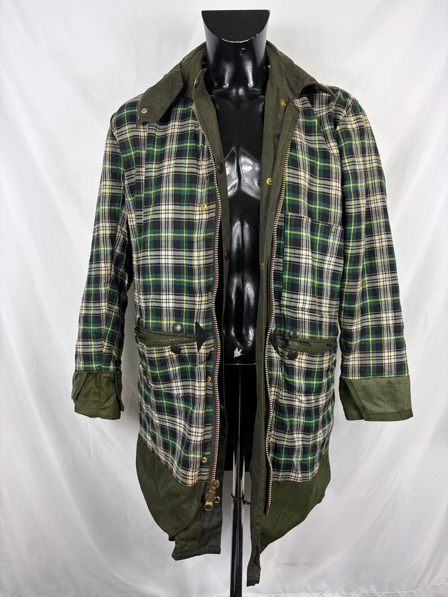 Giacca Barbour Unisex Border Verde C38/97cm - Green Wax green Border Coat  Size Medium