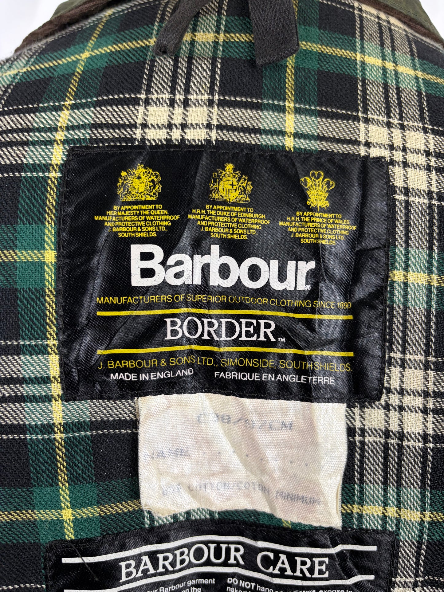 Giacca Barbour Unisex Border Verde C38/97cm - Green Wax green Border Coat  Size Medium