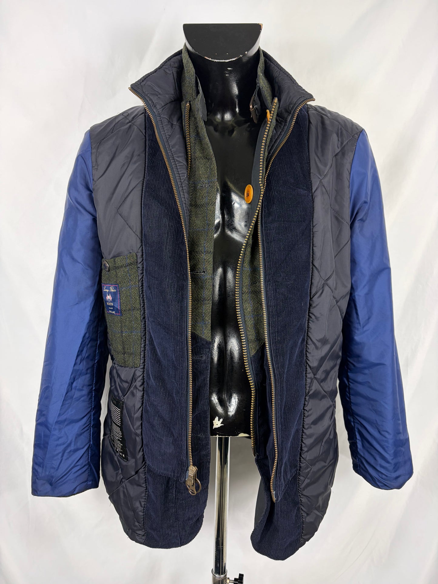 Giacca Barbour da uomo blu recente Kempt Medium - Navy Wax man Jacket Size Medium