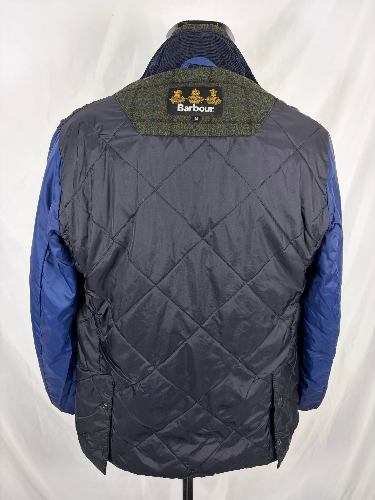 Giacca Barbour da uomo blu recente Kempt Medium - Navy Wax man Jacket Size Medium