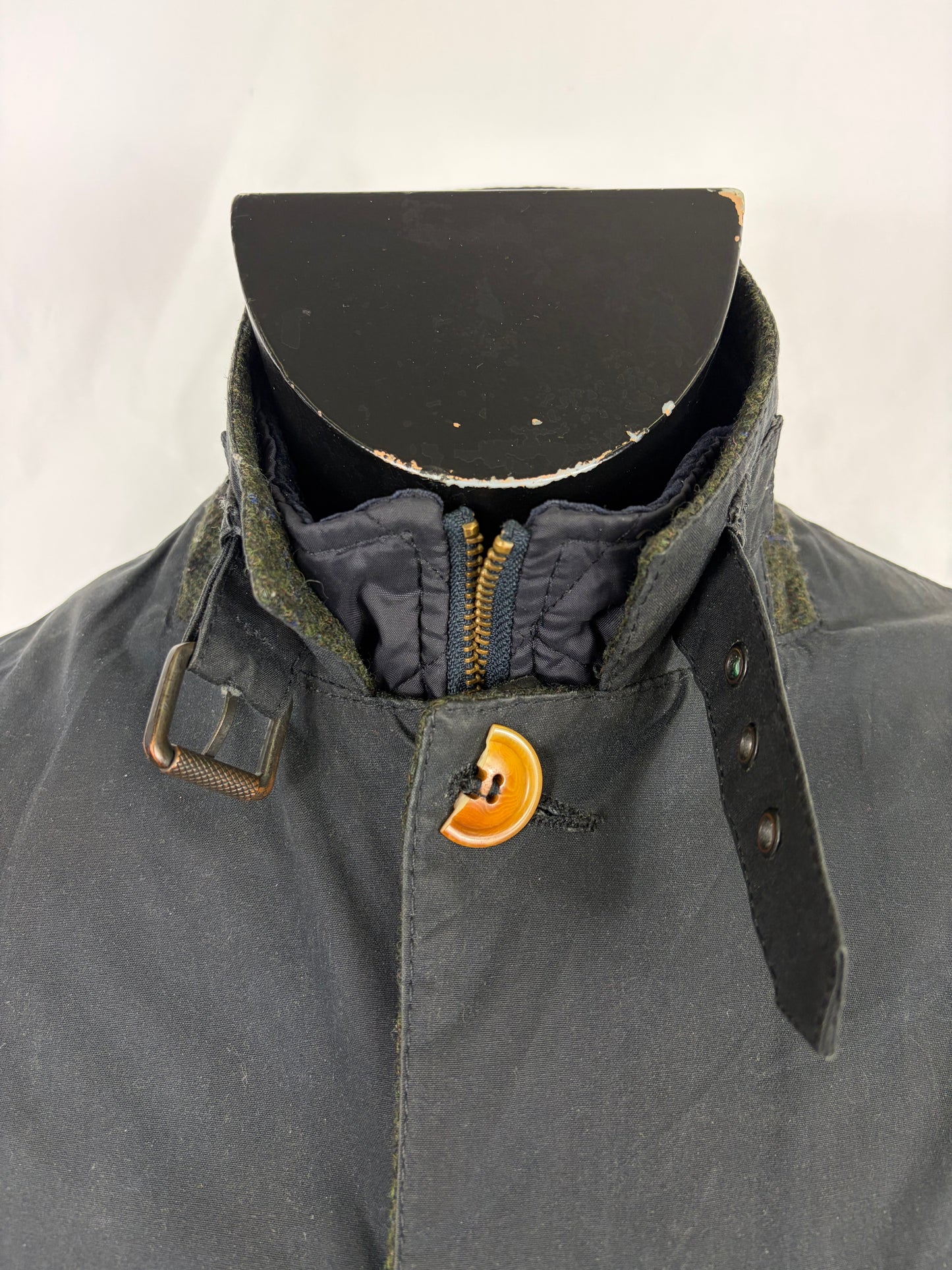 Giacca Barbour da uomo blu recente Kempt Medium - Navy Wax man Jacket Size Medium
