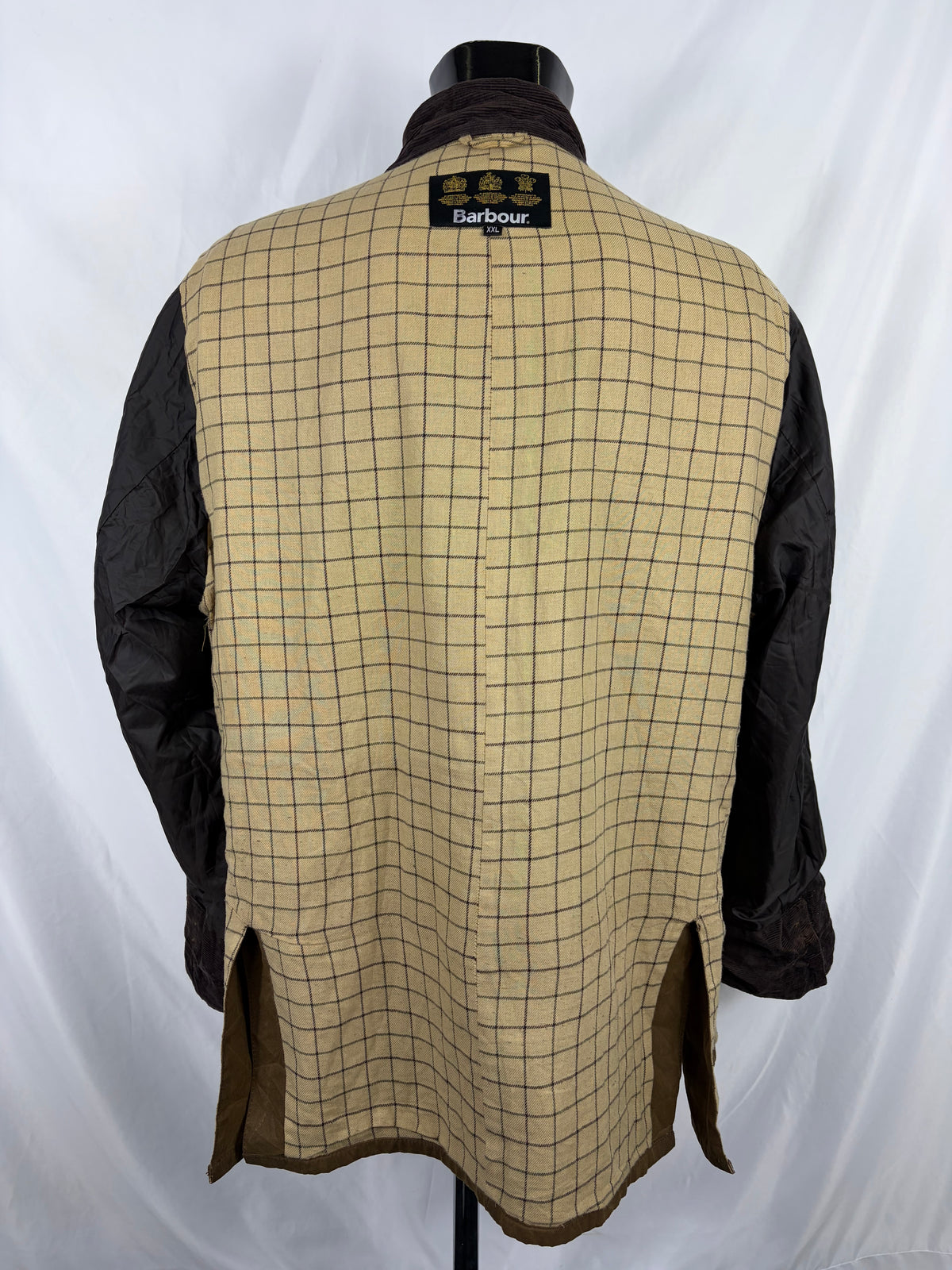 Giacca Barbour Uomo Beige cerato Commander Long XXL- Man Sandstone Commander Jacket size XXL