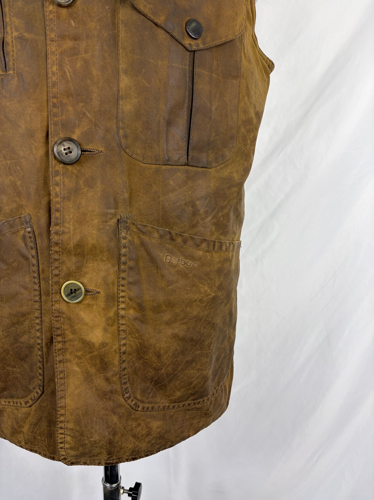 Barbour Gilet Uomo cerato Beauchamp marrone Medium - Man Waxed Beauchamp waistcoat size M