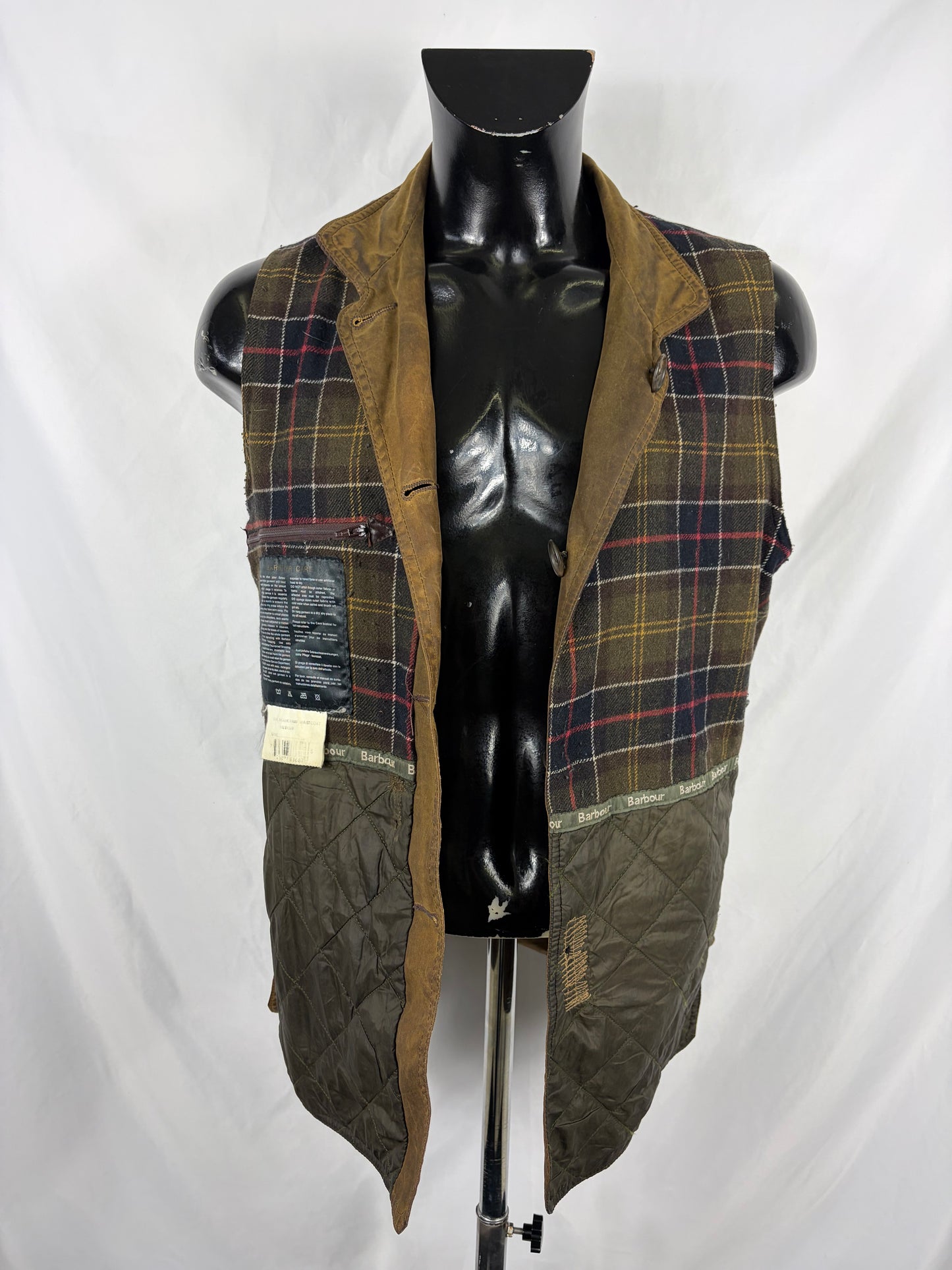 Barbour Gilet Uomo cerato Beauchamp marrone Medium - Man Waxed Beauchamp waistcoat size M