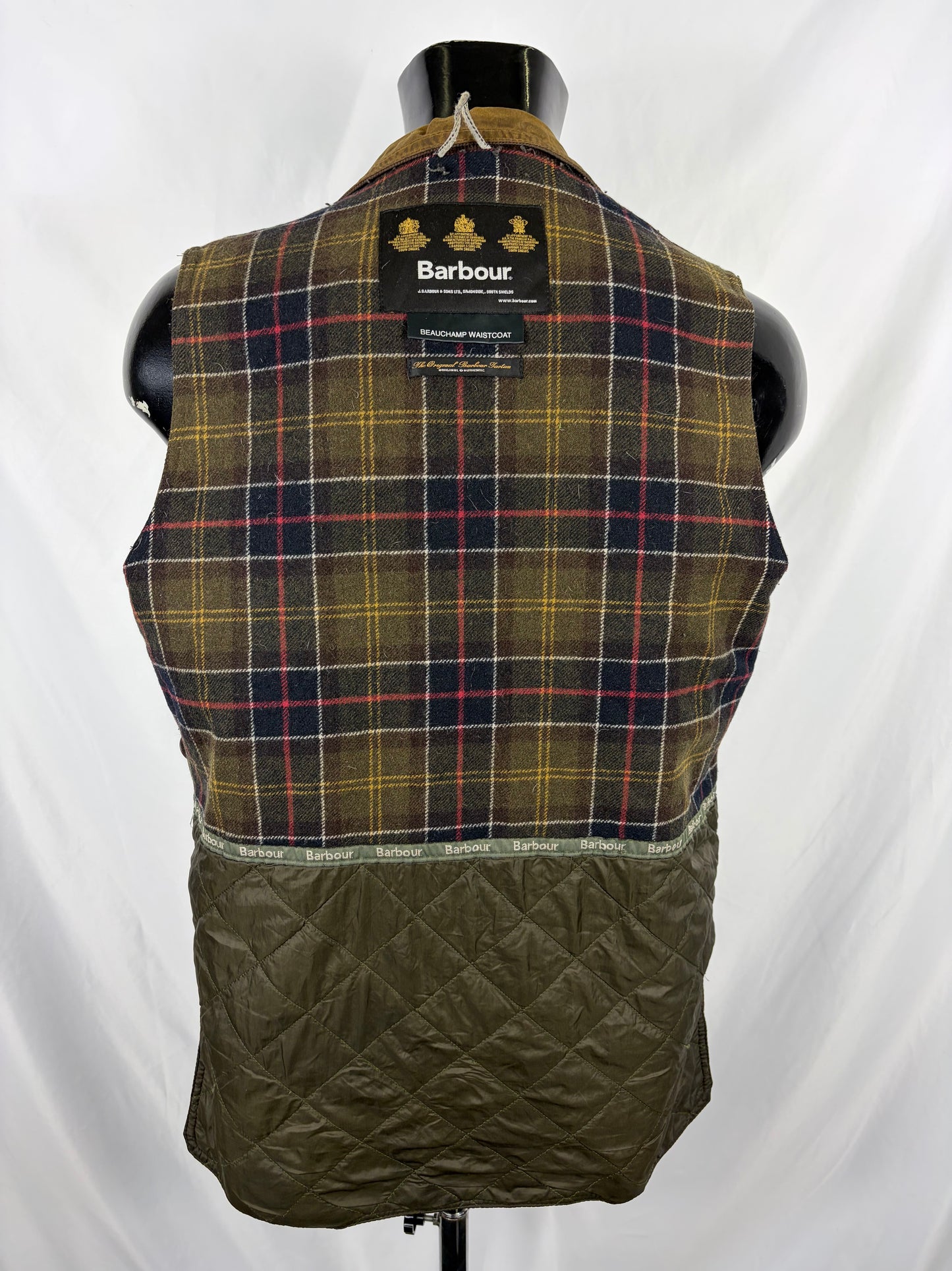 Barbour Gilet Uomo cerato Beauchamp marrone Medium - Man Waxed Beauchamp waistcoat size M