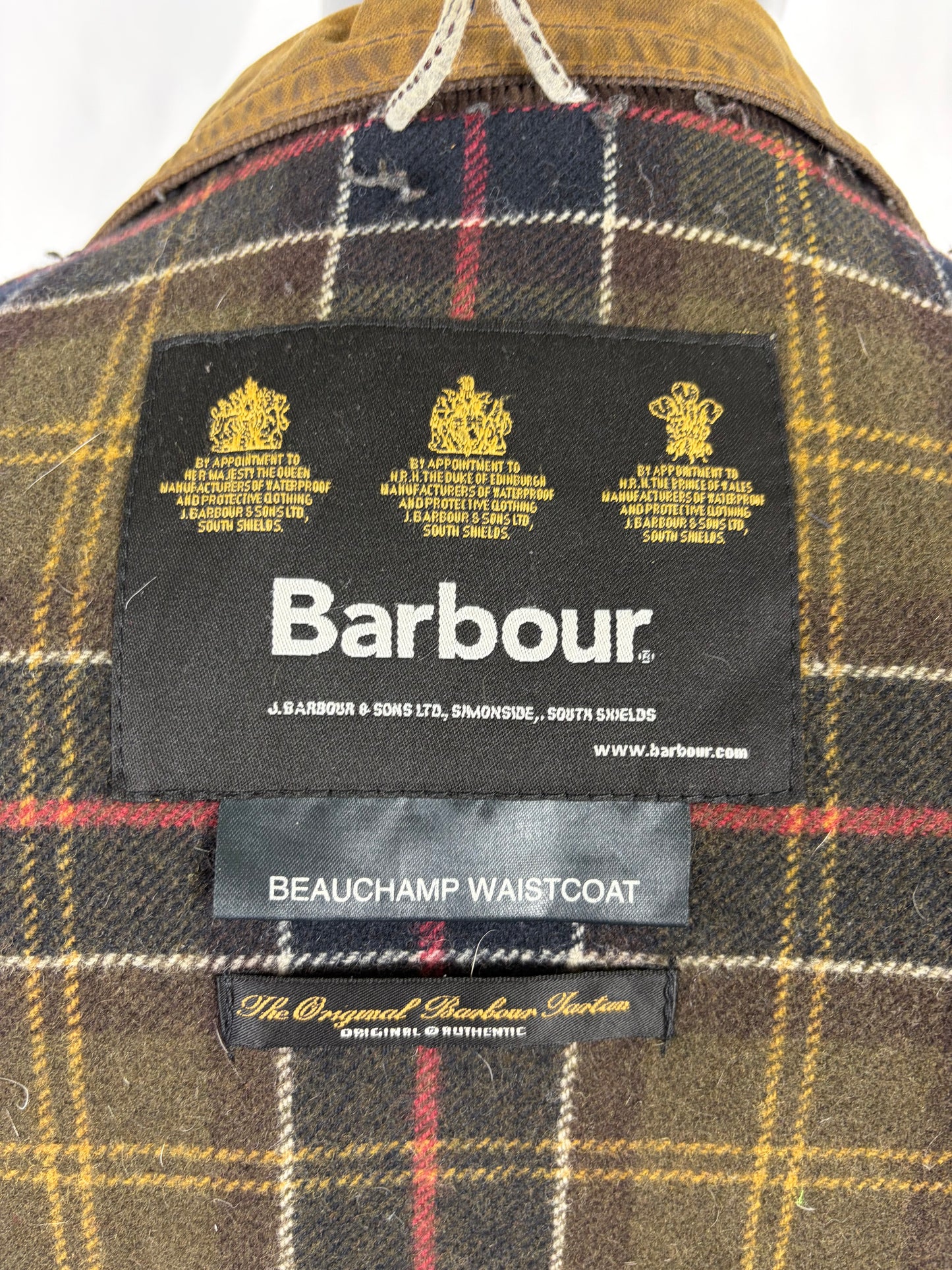 Barbour Gilet Uomo cerato Beauchamp marrone Medium - Man Waxed Beauchamp waistcoat size M