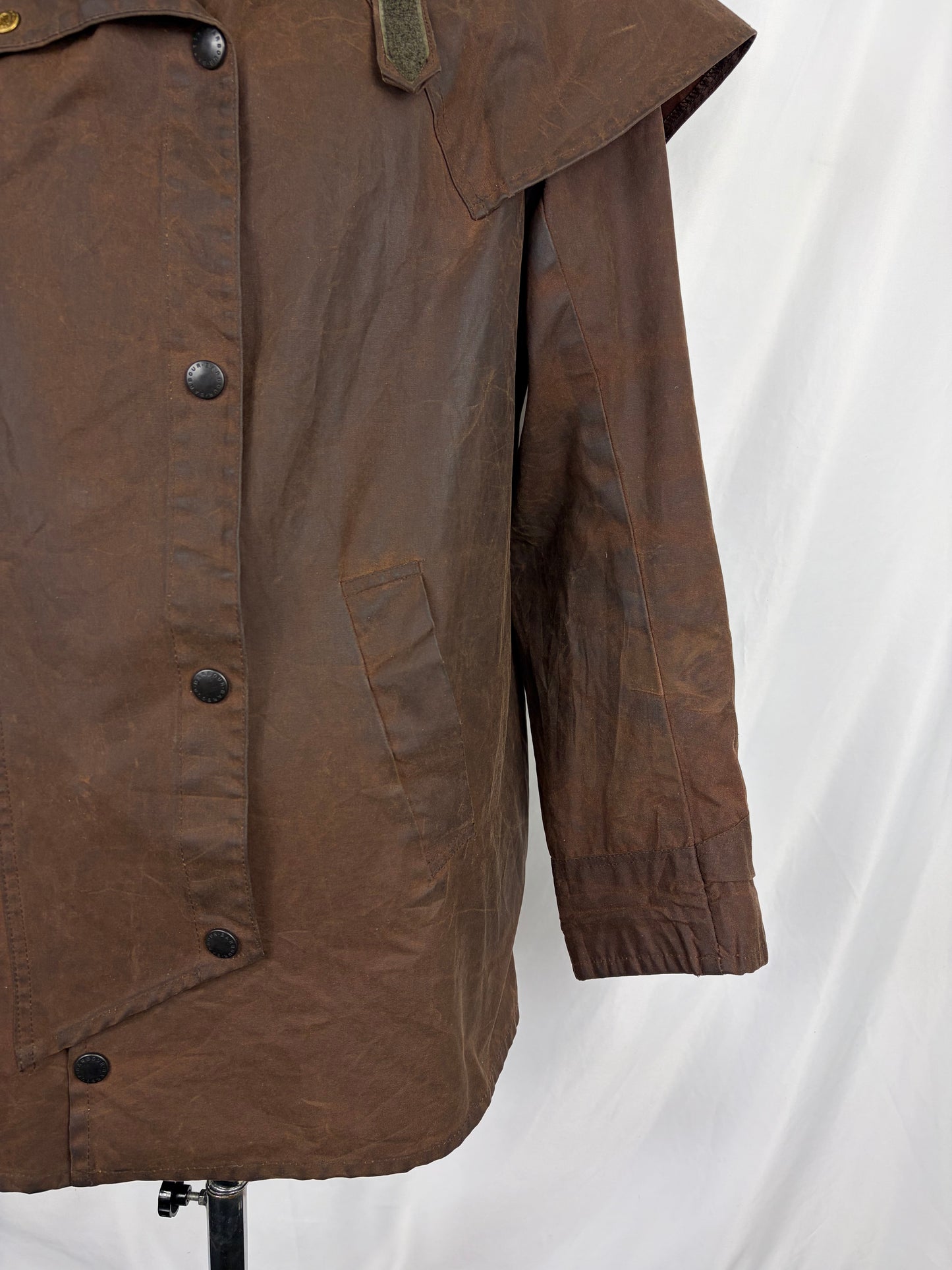 RARO Barbour Backhouse Marrone C38/97 cm Riding short Brown Wax Jacket Size Medium