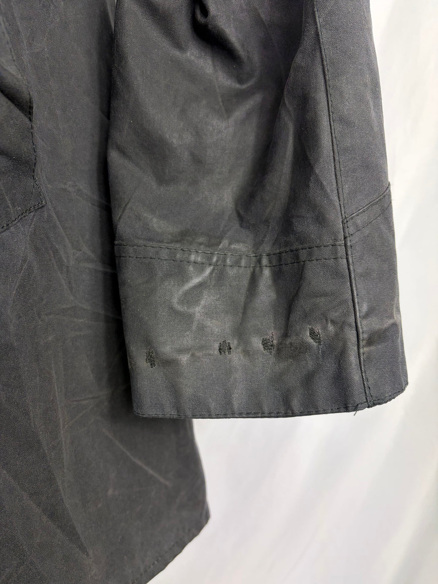 RARO Barbour Backhouse Blu nero C38/97 cm Riding short Blueblack Wax Jacket Size Medium