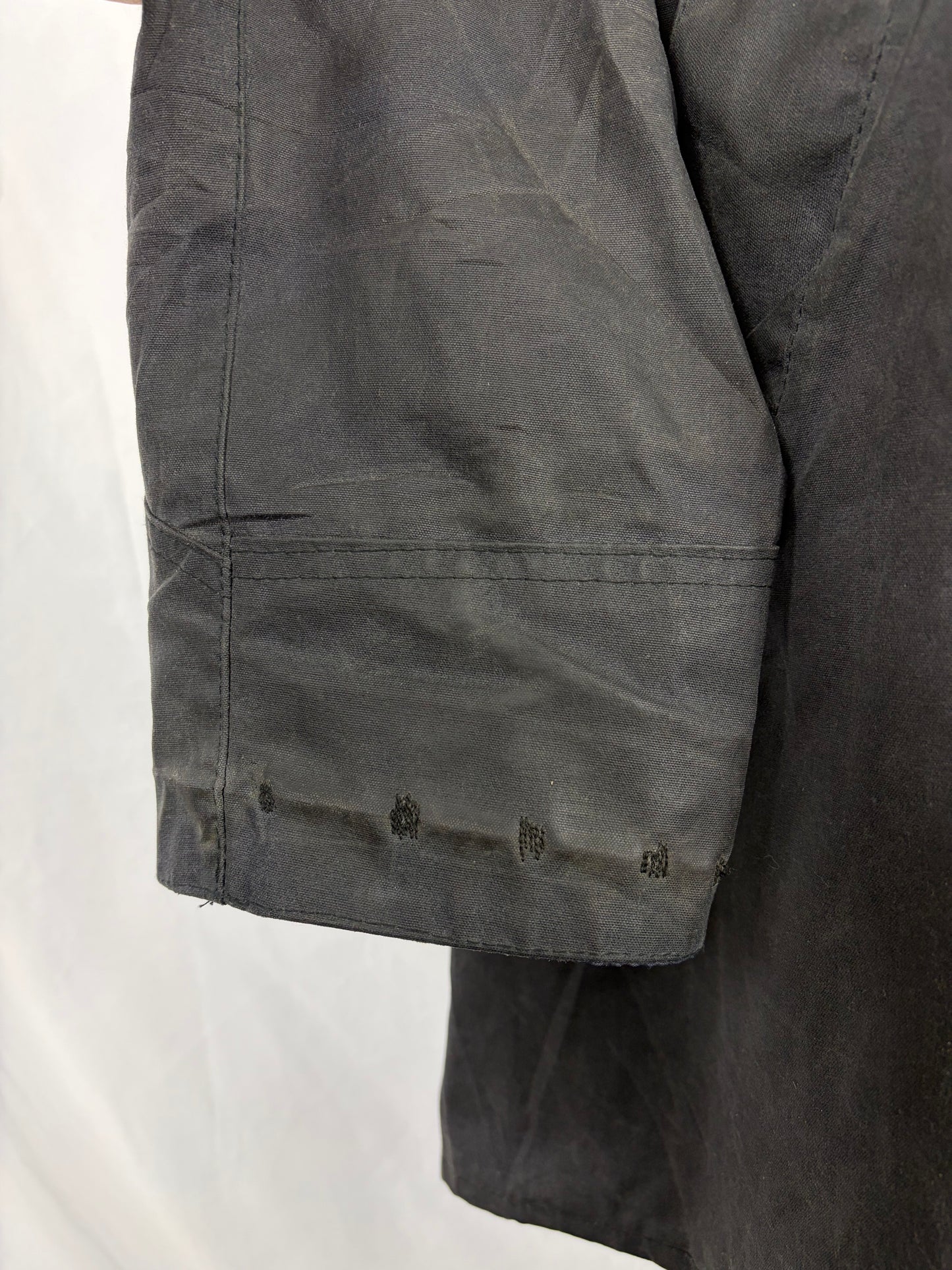 RARO Barbour Backhouse Blu nero C38/97 cm Riding short Blueblack Wax Jacket Size Medium