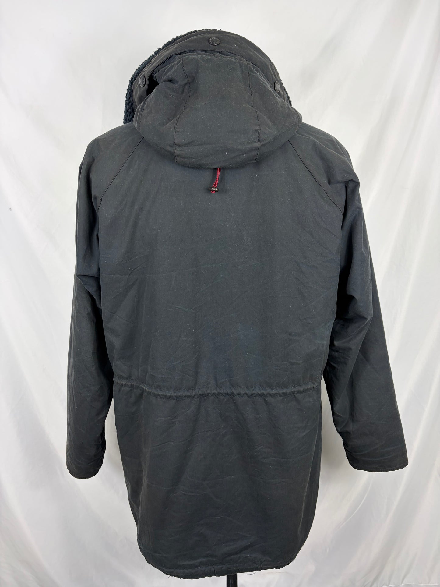 Parka Barbour blu da uomo North sea cerato Medium - Man wax winter navy parka size medium
