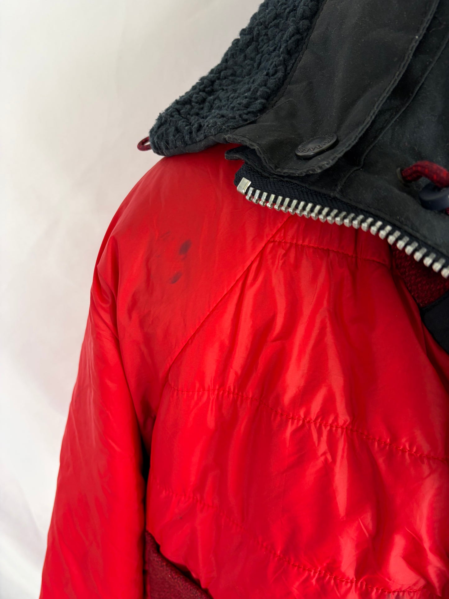 Parka Barbour blu da uomo North sea cerato Medium - Man wax winter navy parka size medium