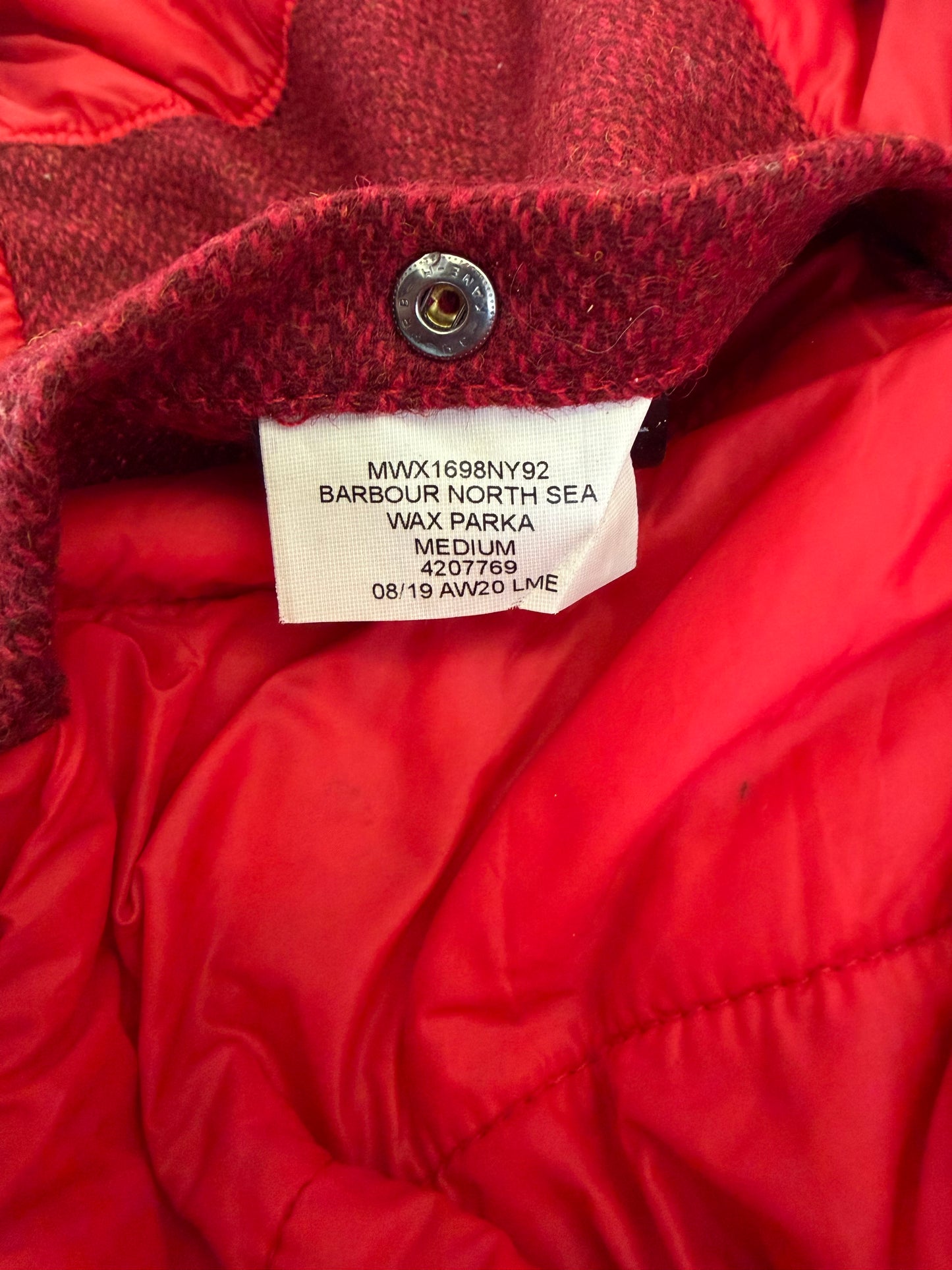 Parka Barbour blu da uomo North sea cerato Medium - Man wax winter navy parka size medium