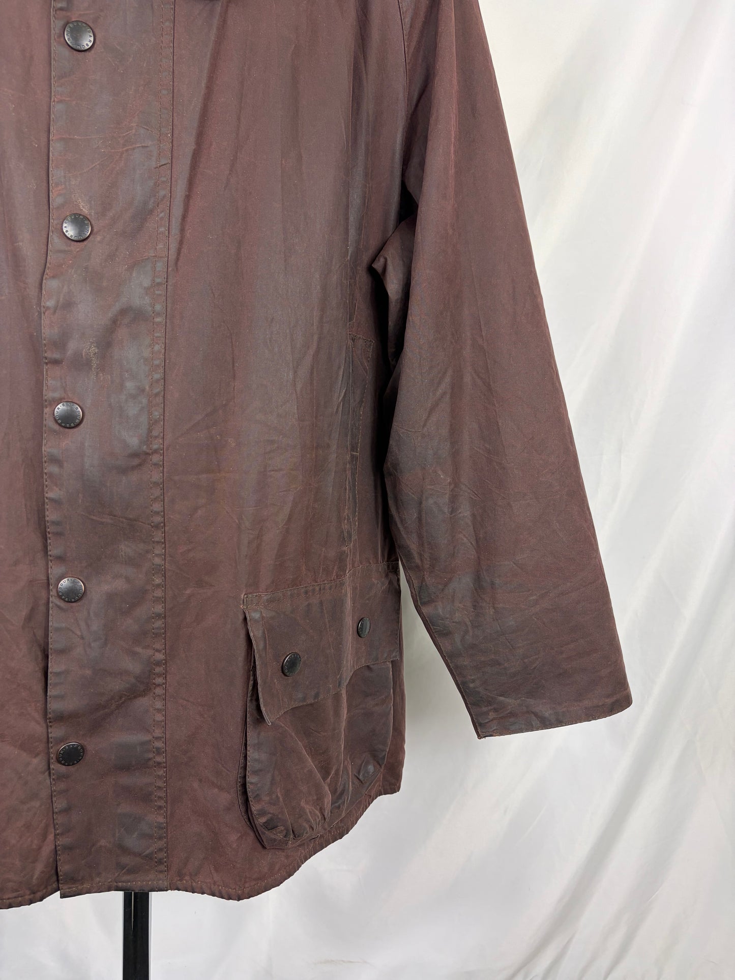 Barbour Giacca Beaufort vintage marrone C50/127cm Brown Wax Beaufort jacket Size XXL - Shop In London