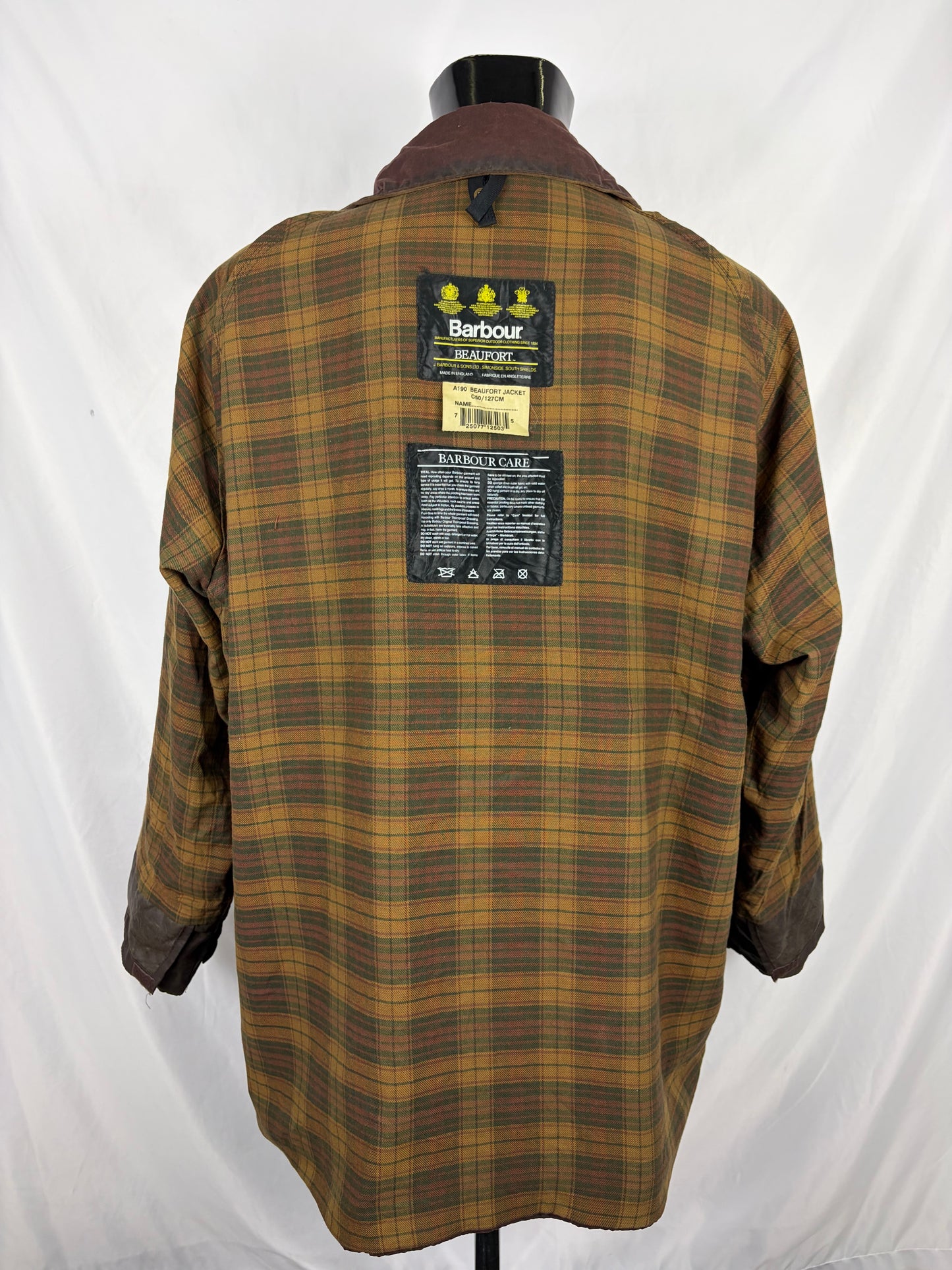 Barbour Giacca Beaufort vintage marrone C50/127cm Brown Wax Beaufort jacket Size XXL - Shop In London