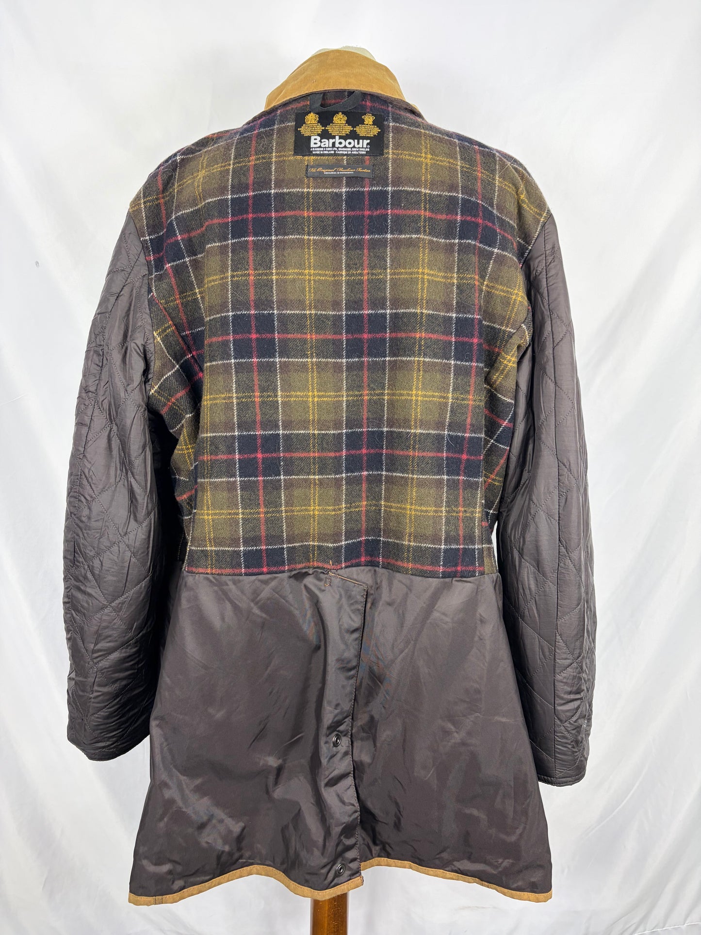 Barbour beige Unisex Newmarket UK 18 tg.48 Beige waxed Newmarket coat size uk18