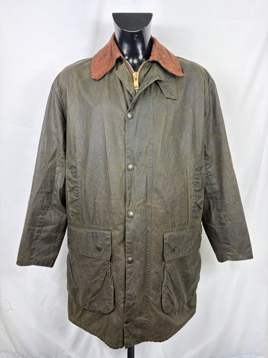 Barbour unisex Border verde cotone Cerato C40/102cm  Green Border Coat Size Medium C40 - Shop In London