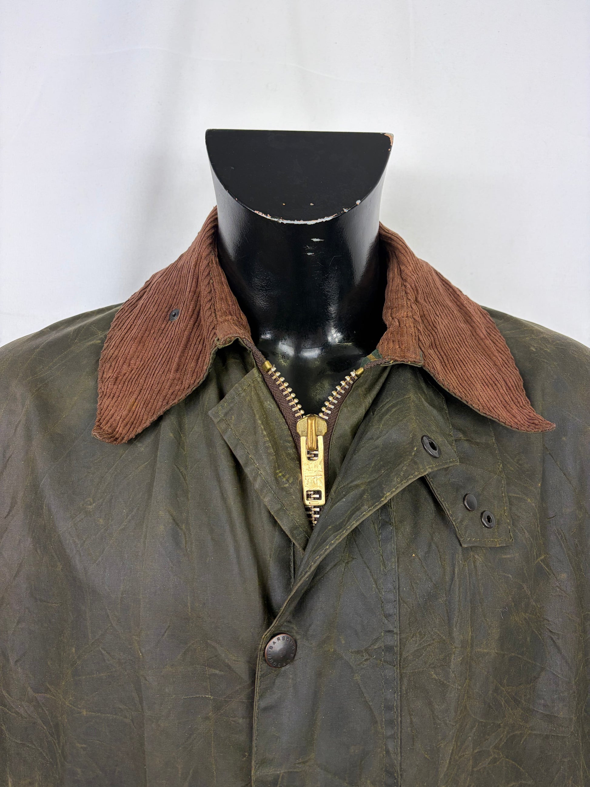 Barbour unisex Border verde cotone Cerato C40/102cm  Green Border Coat Size Medium C40 - Shop In London