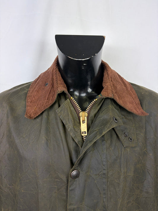 Barbour unisex Border verde cotone Cerato C40/102cm  Green Border Coat Size Medium C40 - Shop In London