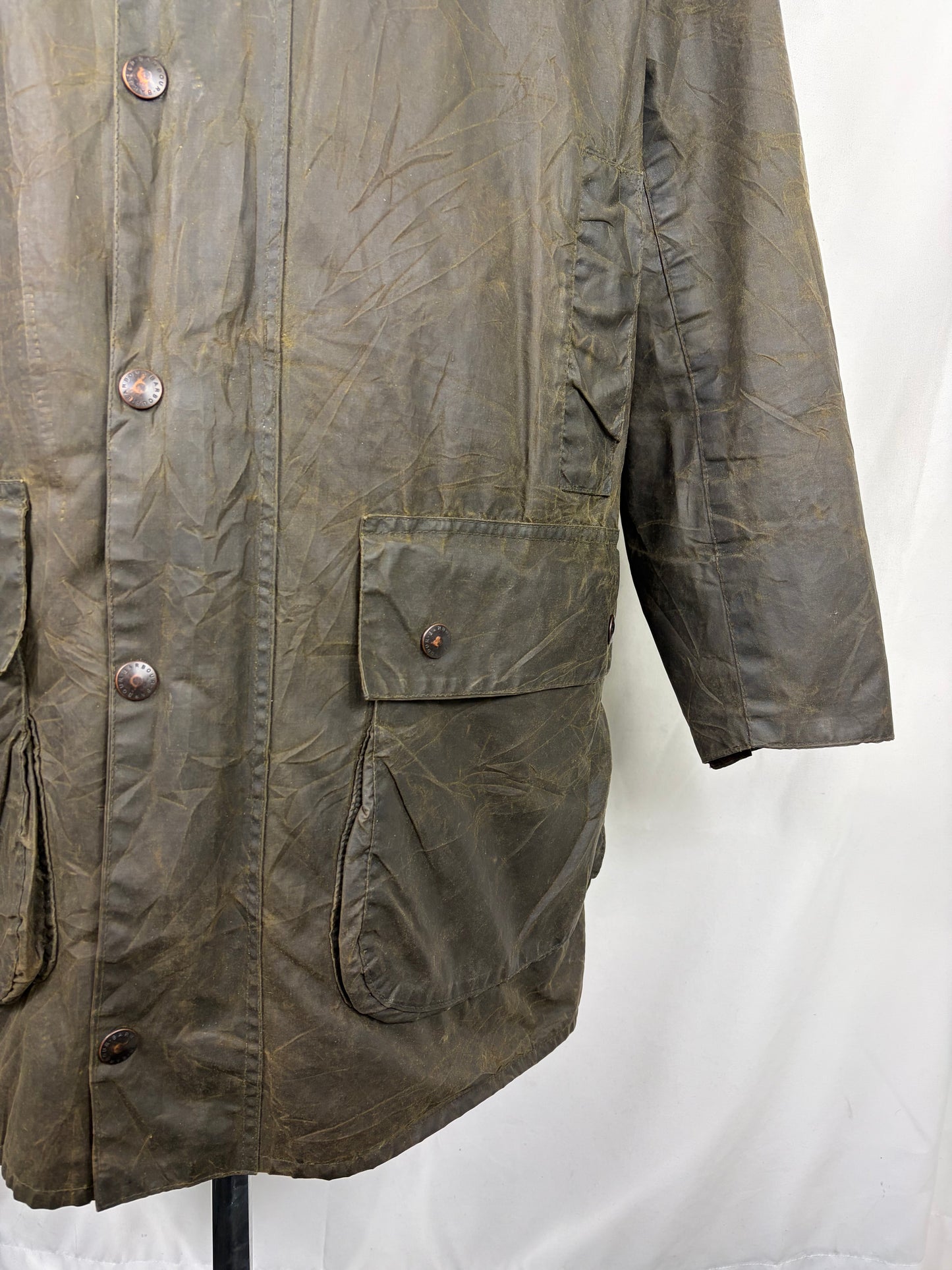 Barbour unisex Border verde cotone Cerato C40/102cm  Green Border Coat Size Medium C40 - Shop In London