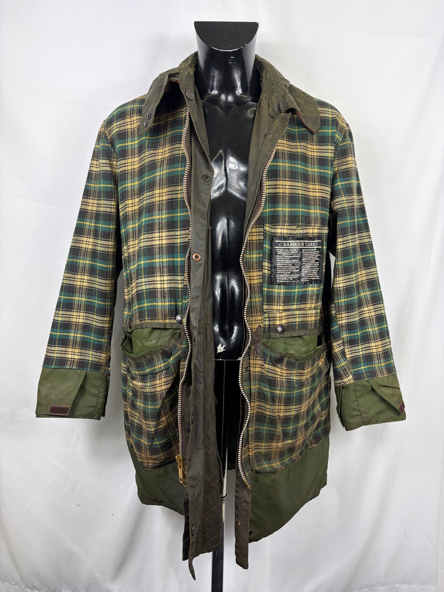 Barbour unisex Border verde cotone Cerato C40/102cm  Green Border Coat Size Medium C40 - Shop In London