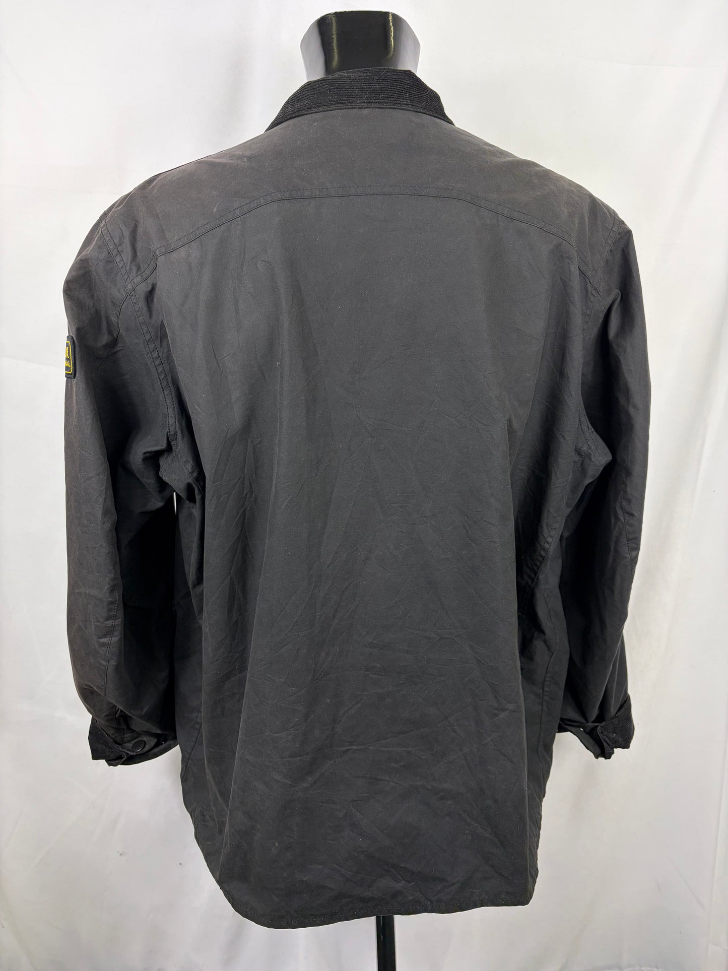 Giacca Barbour International Nera Emblem XXL-Man Black International Wax Jacket Size XXL - Shop In London