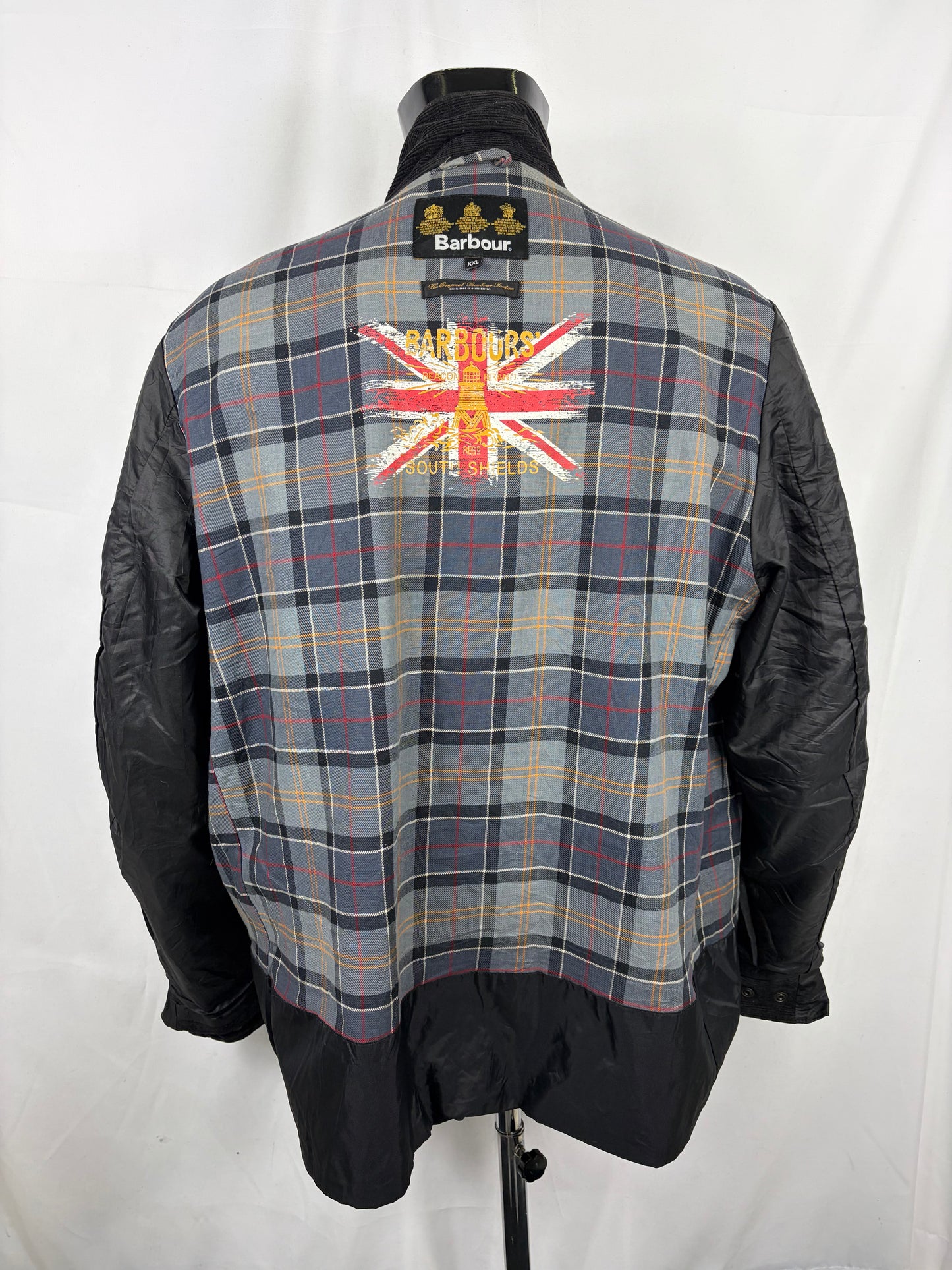 Giacca Barbour International Nera Emblem XXL-Man Black International Wax Jacket Size XXL - Shop In London