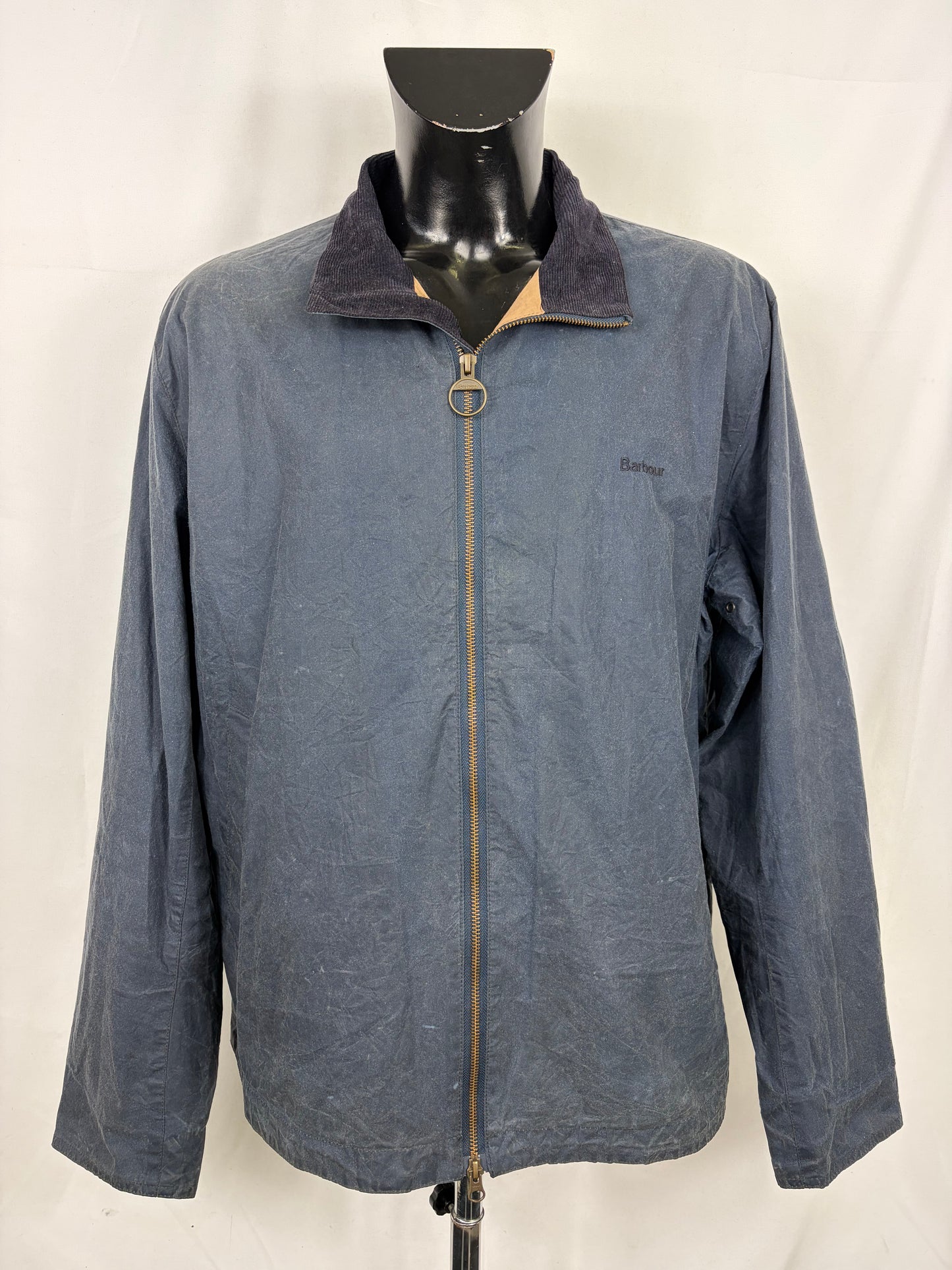 Giacca Barbour Uomo cerata corta blu XXLarge Man Short navy Jacket Size XXLarge - Shop In London