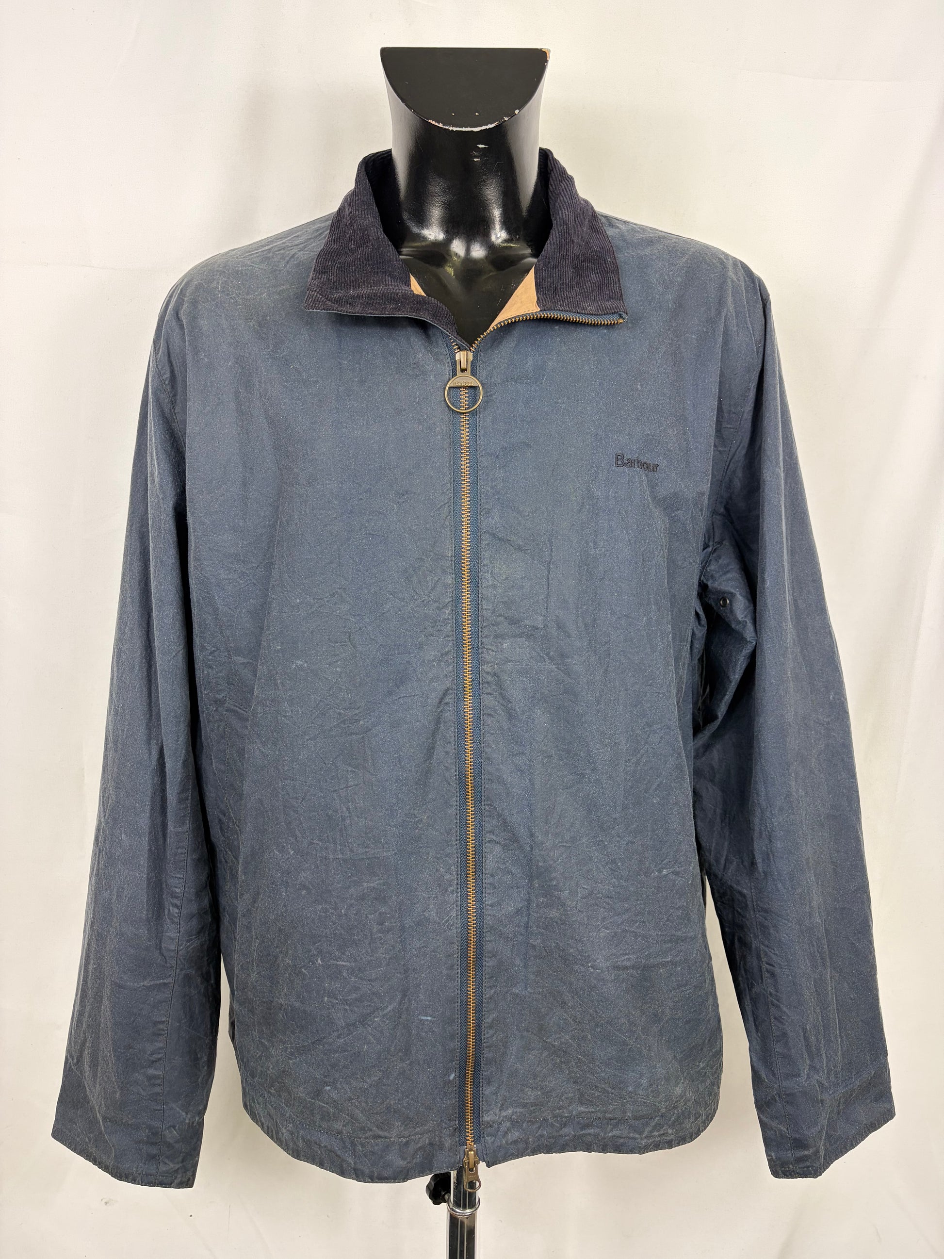Giacca Barbour Uomo cerata corta blu XXLarge Man Short navy Jacket Size XXLarge - Shop In London