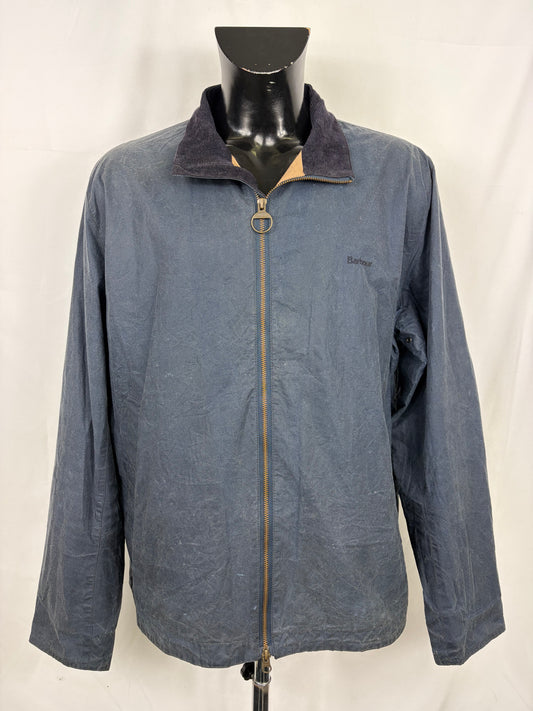 Giacca Barbour Uomo cerata corta blu XXLarge Man Short navy Jacket Size XXLarge