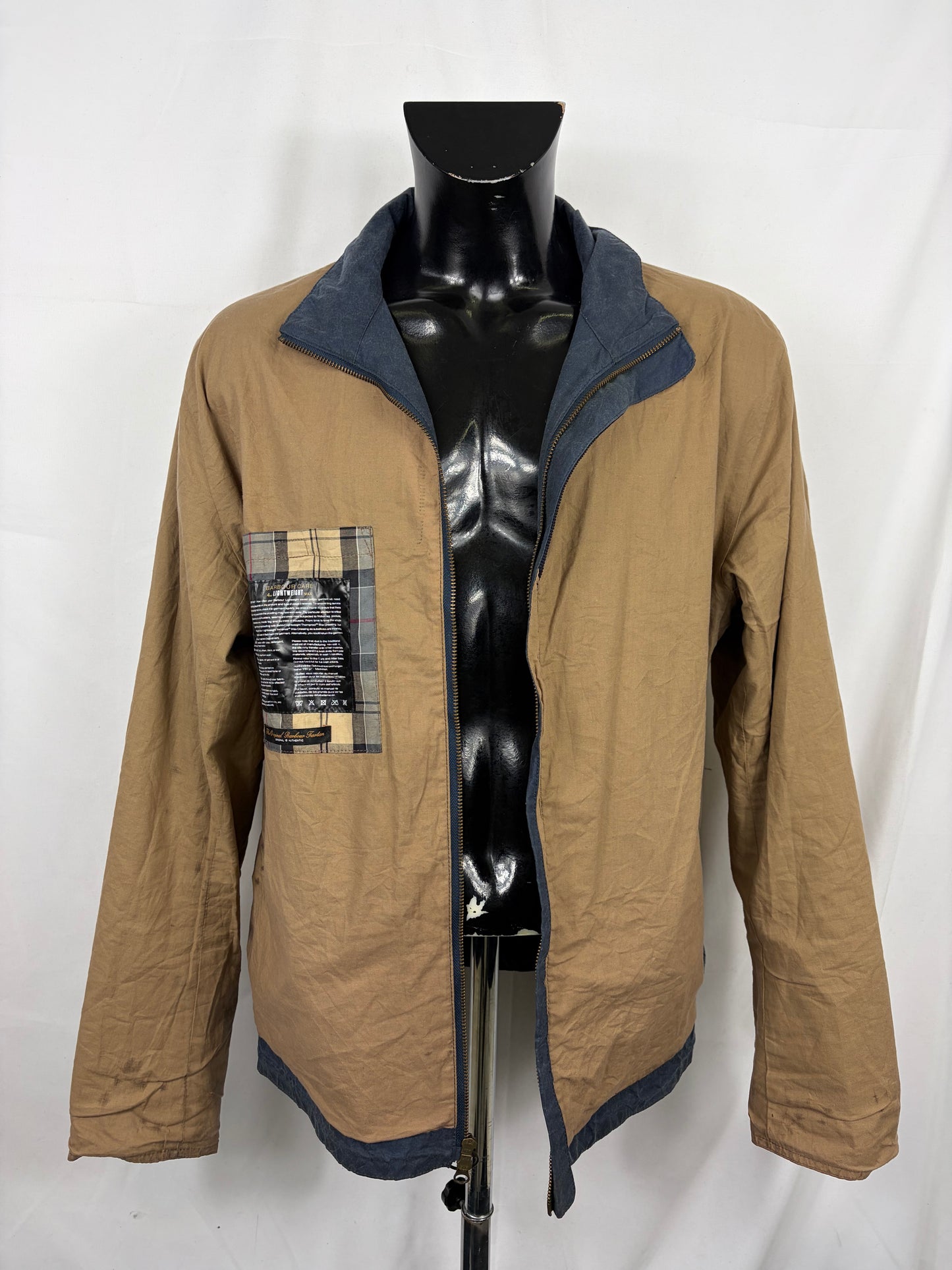 Giacca Barbour Uomo cerata corta blu XXLarge Man Short navy Jacket Size XXLarge - Shop In London