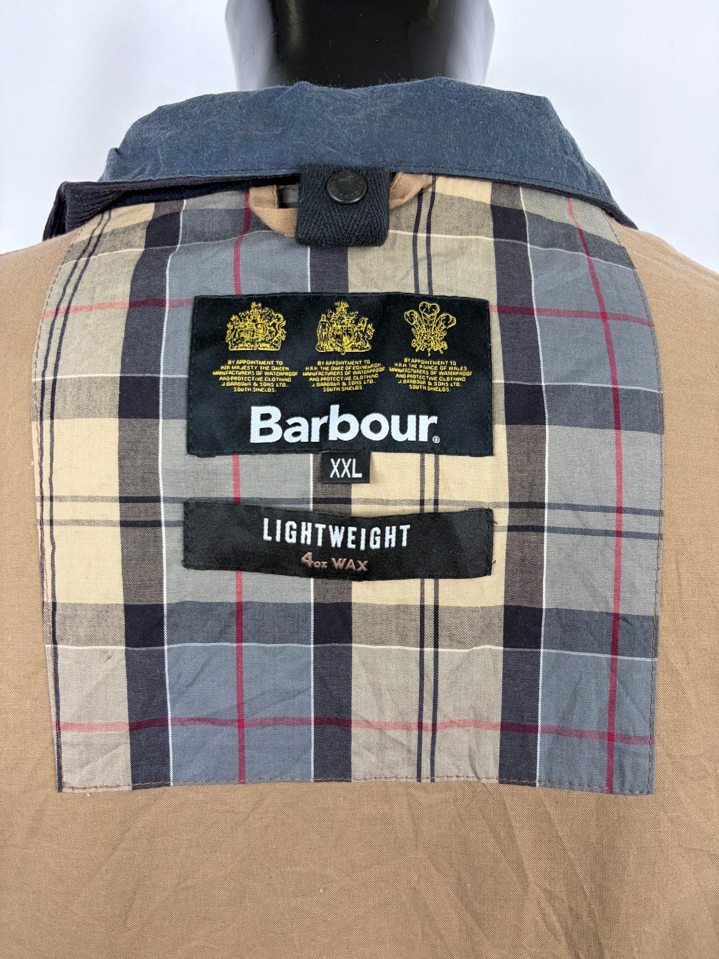 Giacca Barbour Uomo cerata corta blu XXLarge Man Short navy Jacket Size XXLarge - Shop In London