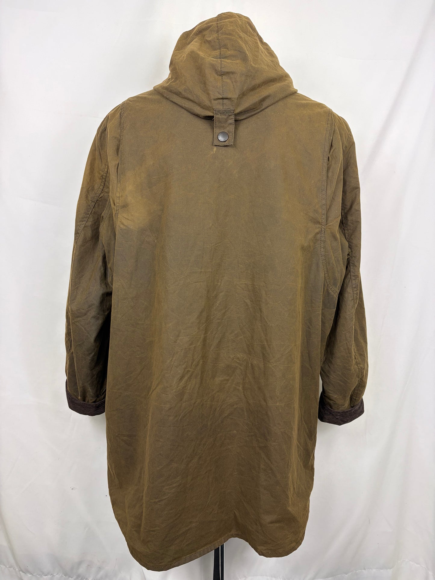Parka Barbour verde uomo con cappuccio XLarge - Man Olive Wax Jacket with hood size XL - Shop In London