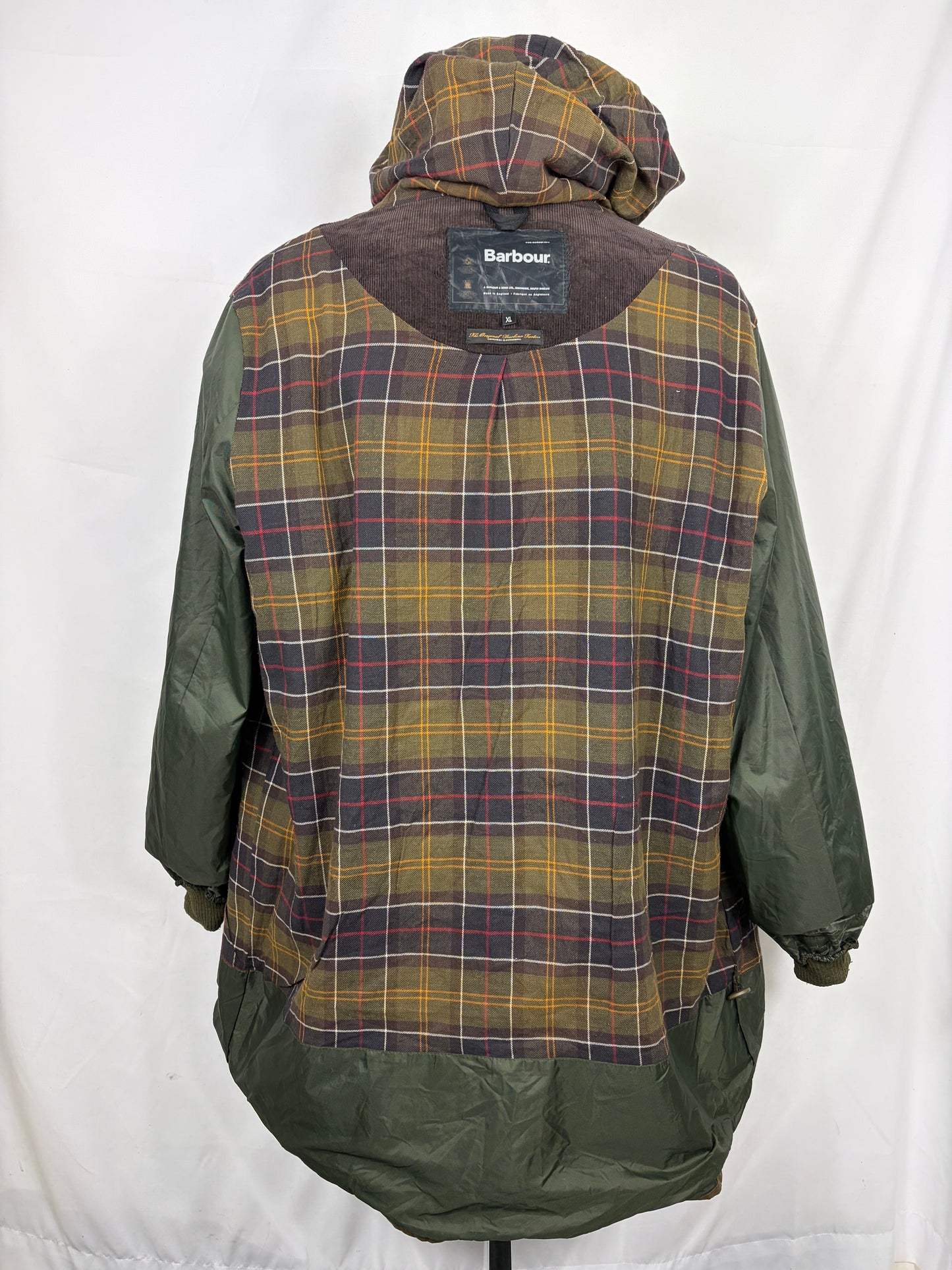 Parka Barbour verde uomo con cappuccio XLarge - Man Olive Wax Jacket with hood size XL - Shop In London
