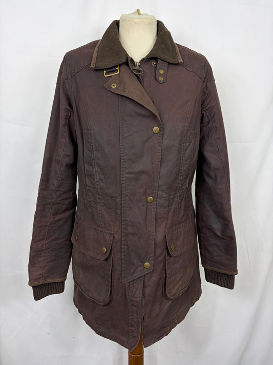 Giacca Barbour Donna Marrone cerata Medium UK12 - Lady Brown Stockyard jacket size M uk12 - Shop In London