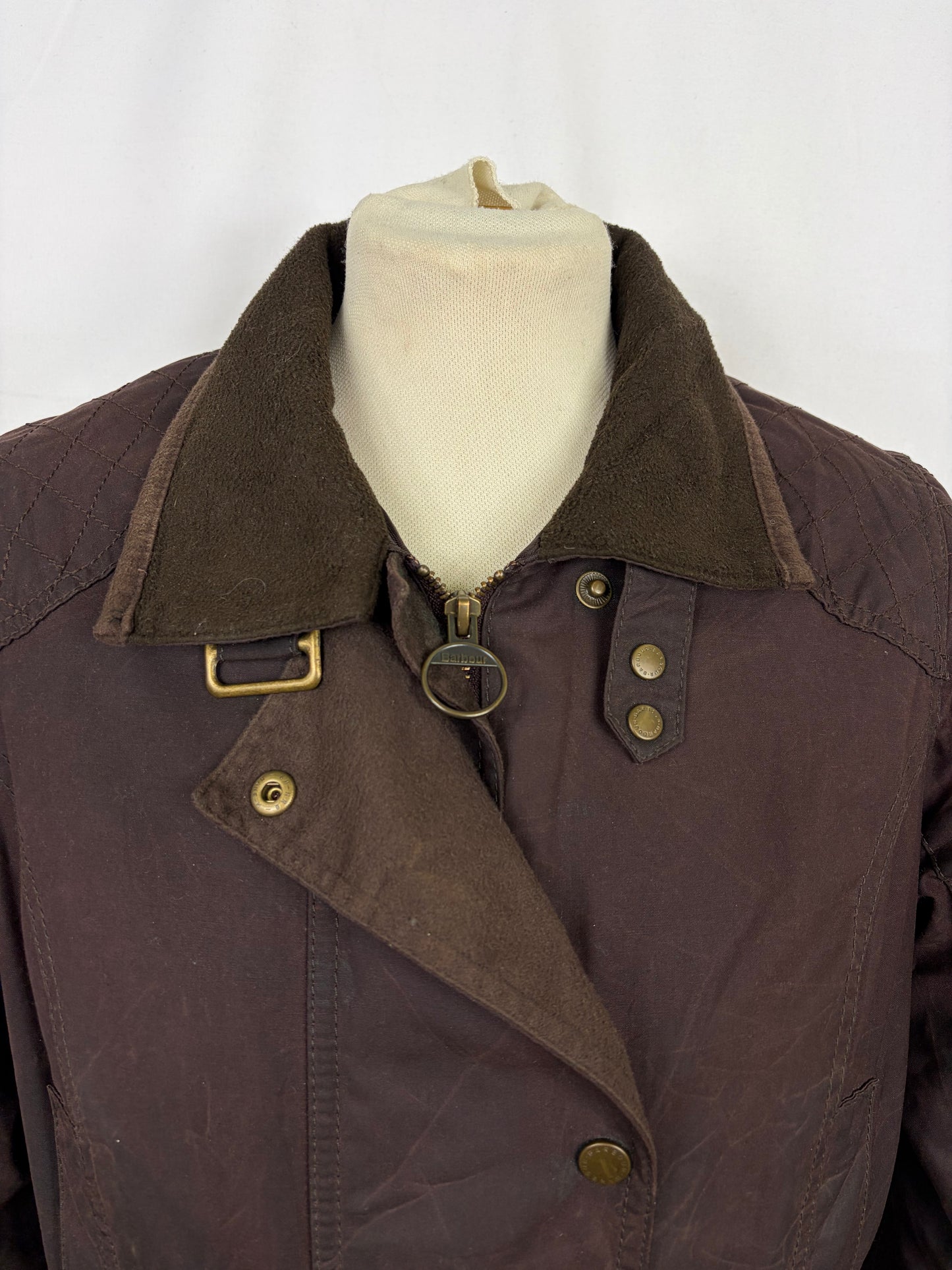 Giacca Barbour Donna Marrone cerata Medium UK12 - Lady Brown Stockyard jacket size M uk12 - Shop In London
