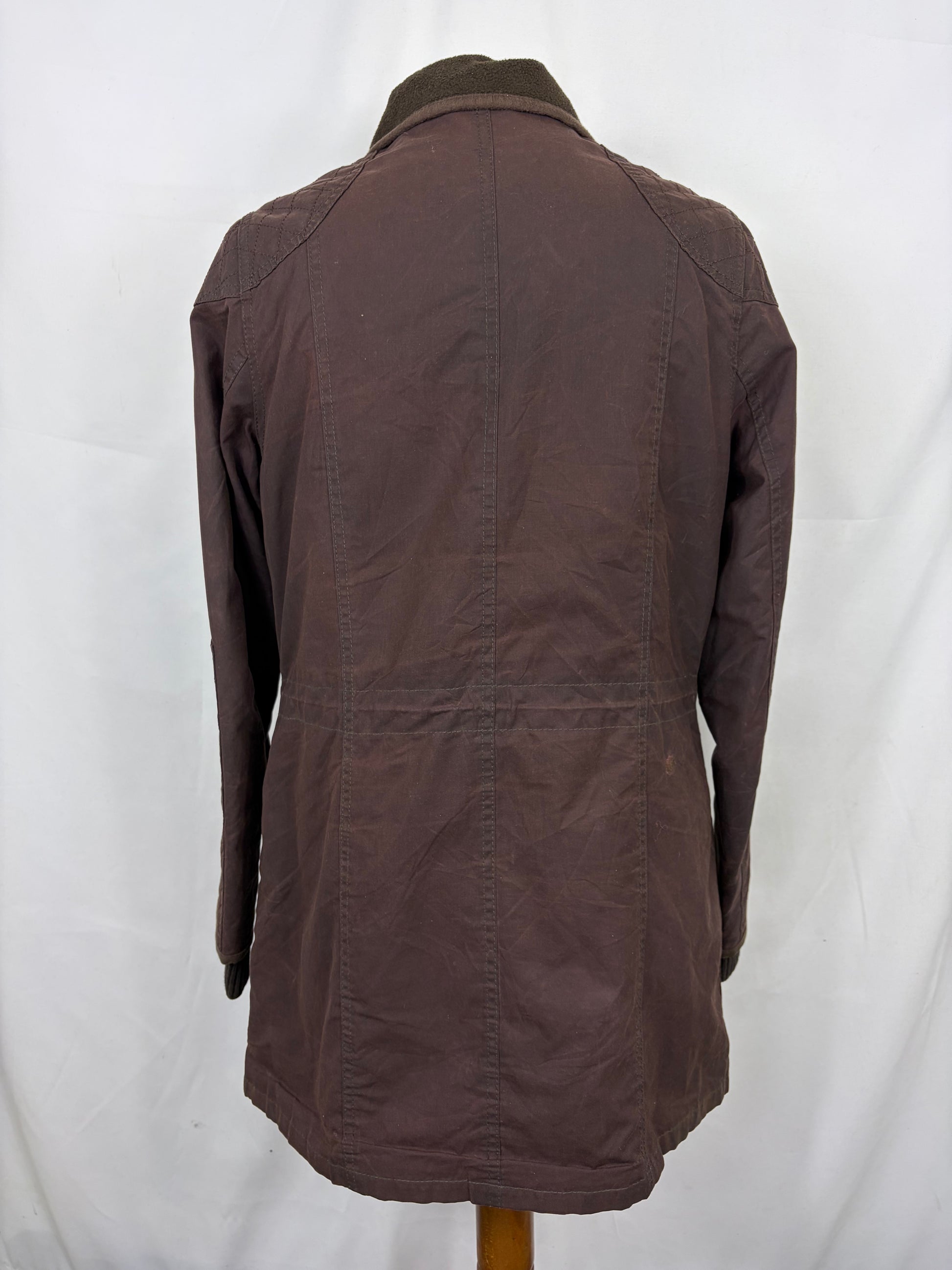 Giacca Barbour Donna Marrone cerata Medium UK12 - Lady Brown Stockyard jacket size M uk12 - Shop In London