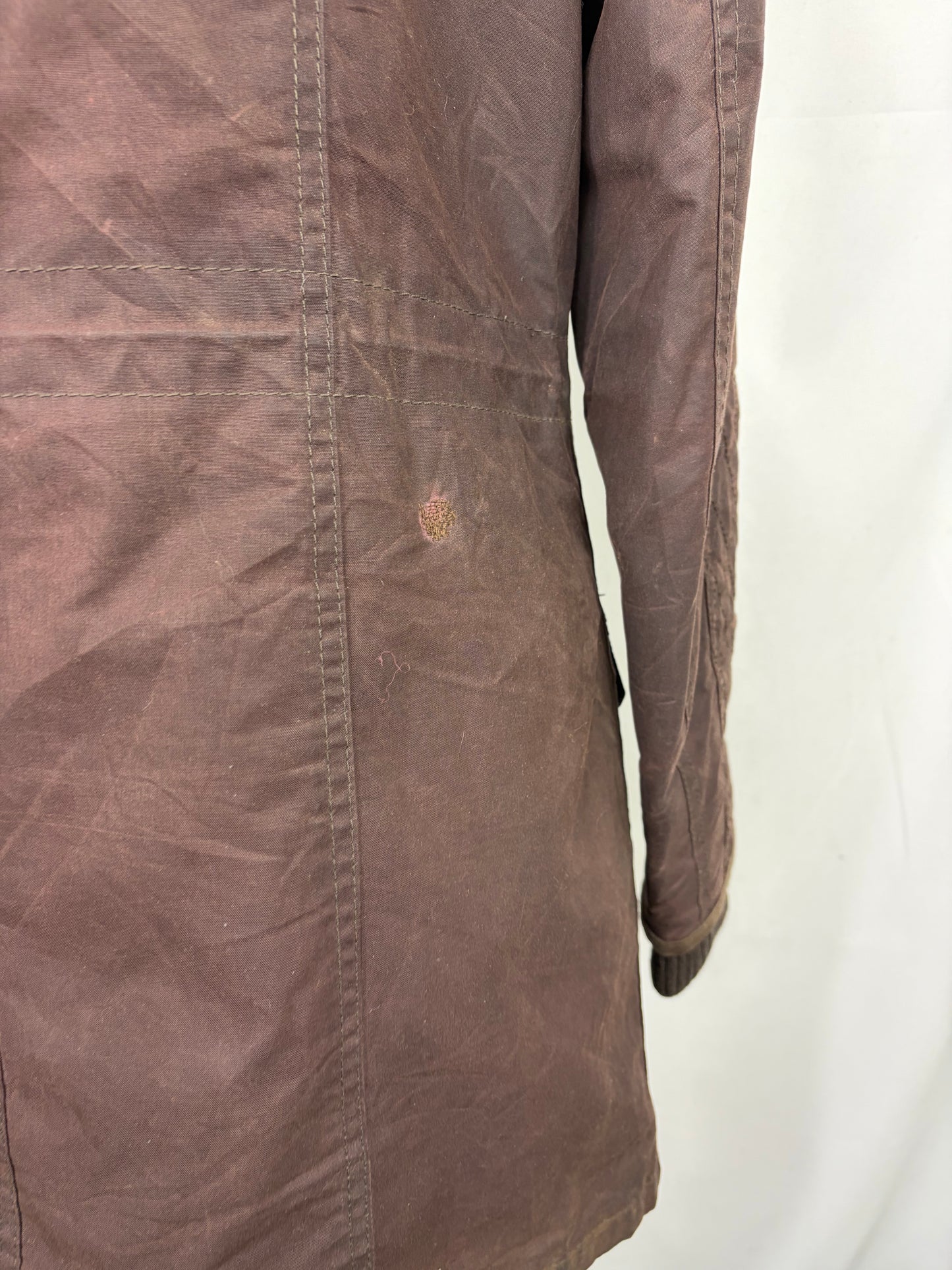 Giacca Barbour Donna Marrone cerata Medium UK12 - Lady Brown Stockyard jacket size M uk12 - Shop In London
