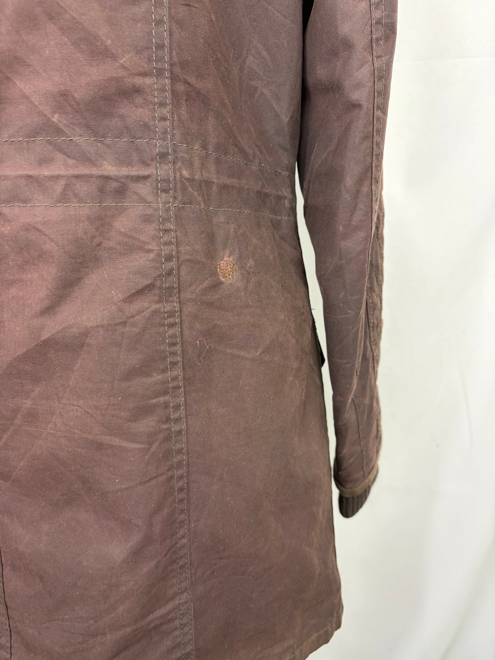 Giacca Barbour Donna Marrone cerata Medium UK12 - Lady Brown Stockyard jacket size M uk12 - Shop In London