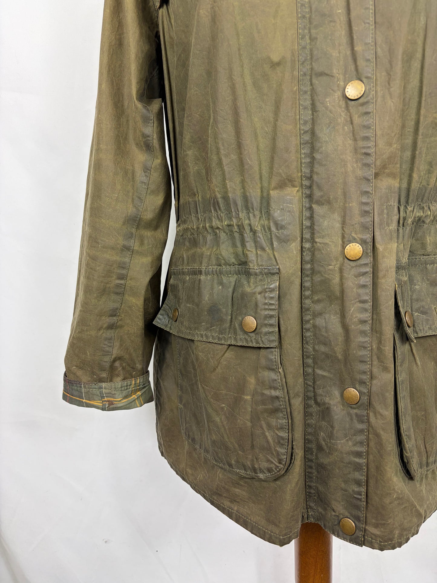 Giacca Barbour verde da donna Lightweight Durham Uk12 tg.42 - Green Lady Lightweight Durham Jacket size uk12 - Shop In London