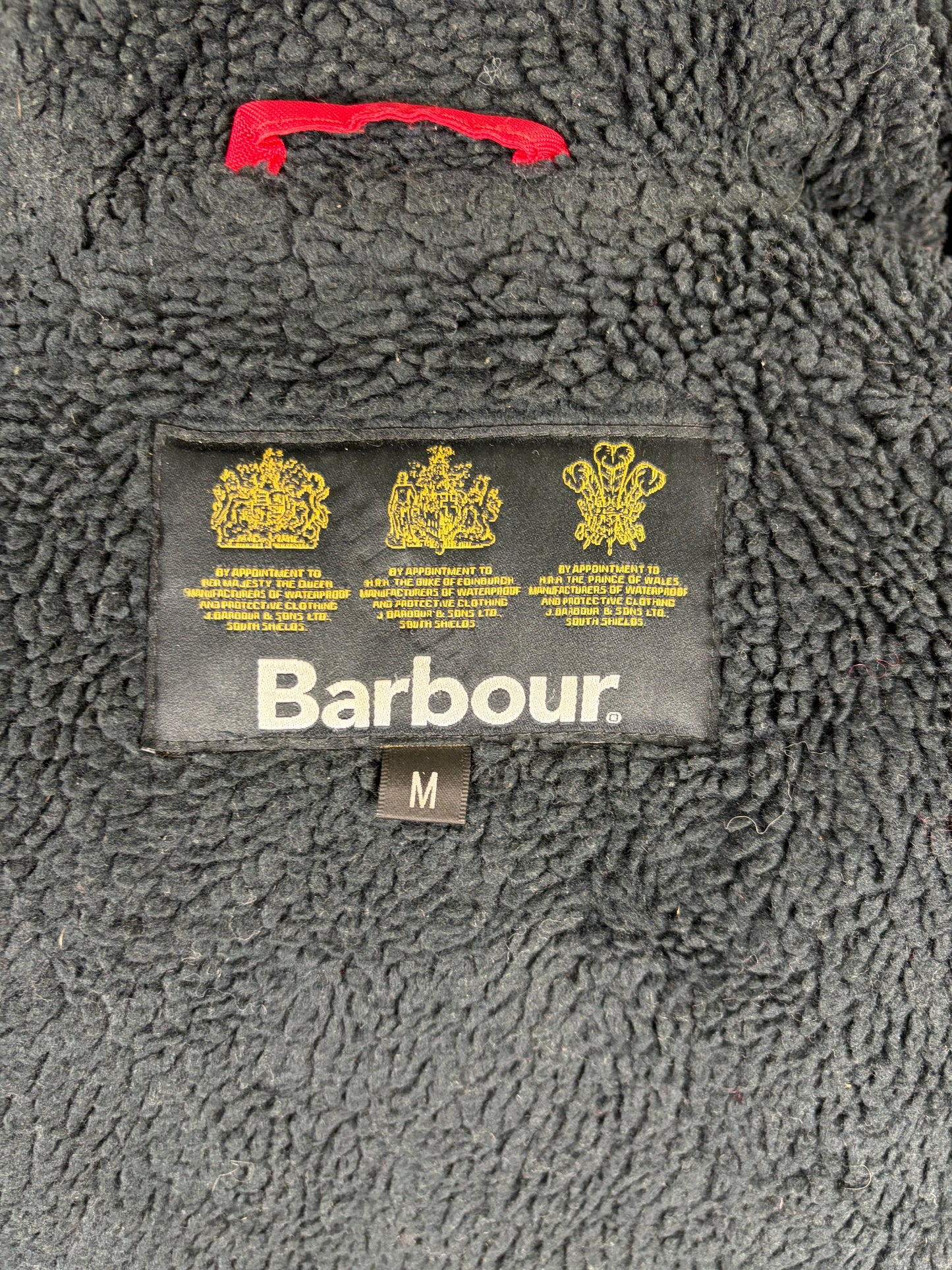 RARO Game Parka Barbour blu con cappuccio Medium- Man Wax Navy Game Parka Size Medium