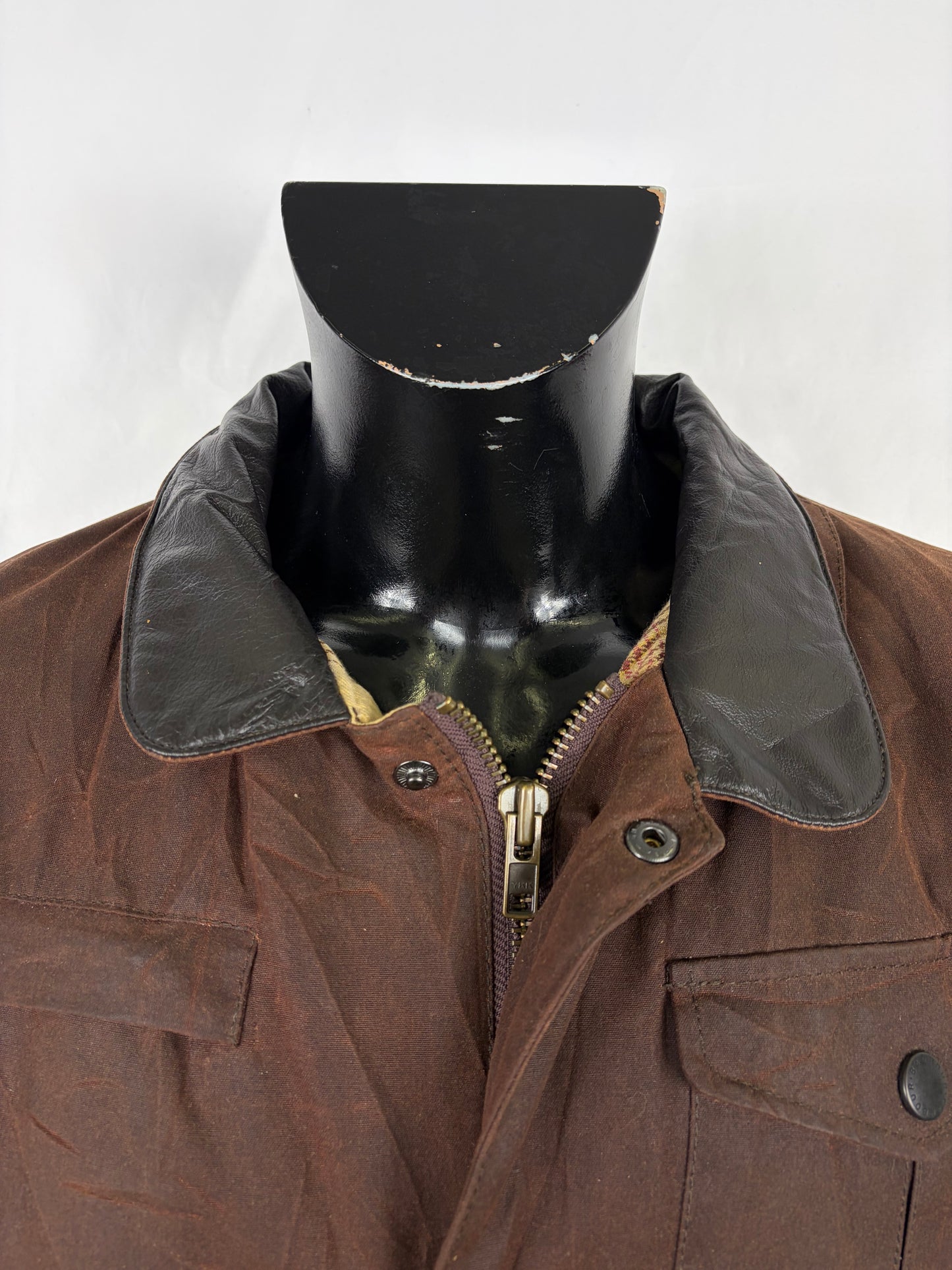 Barbour Giacca Uomo Bushman Marrone Medium - Man Wax Bushman Brown Jacket Size Medium