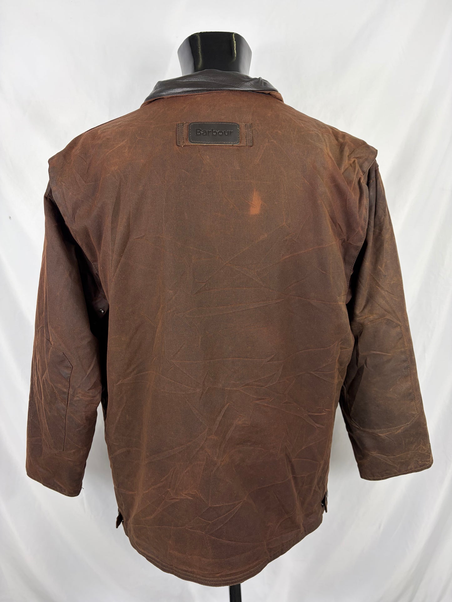 Barbour Giacca Uomo Bushman Marrone Medium - Man Wax Bushman Brown Jacket Size Medium