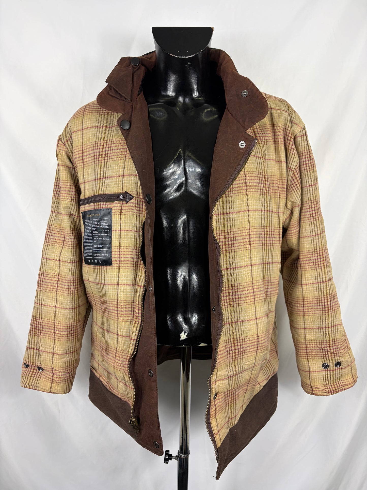 Barbour Giacca Uomo Bushman Marrone Medium - Man Wax Bushman Brown Jacket Size Medium