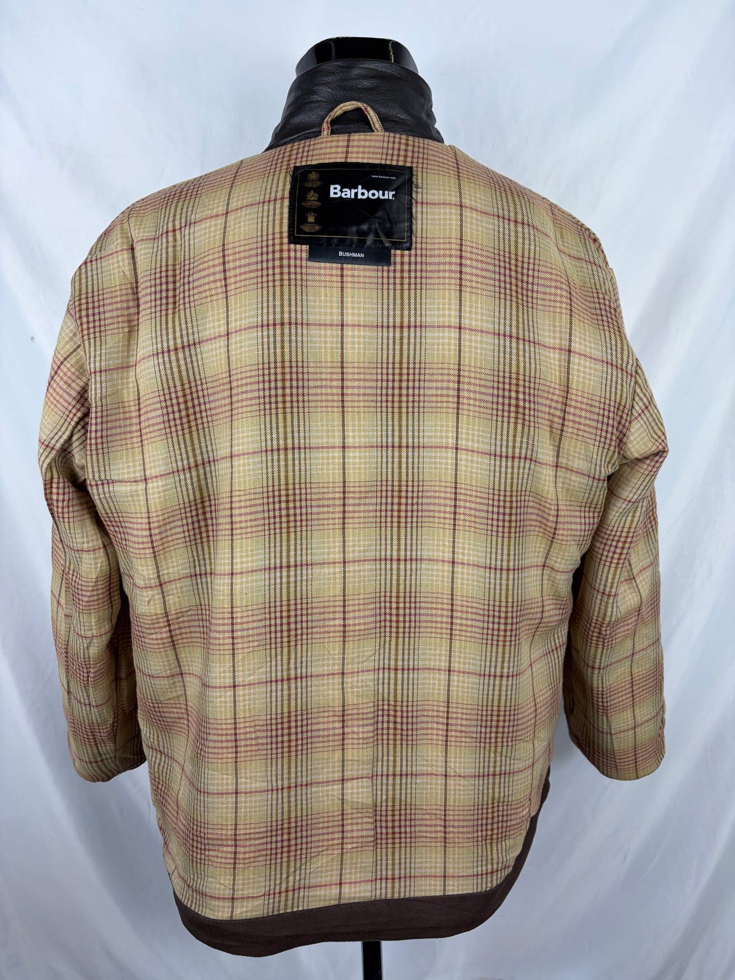 Barbour Giacca Uomo Bushman Marrone Medium - Man Wax Bushman Brown Jacket Size Medium