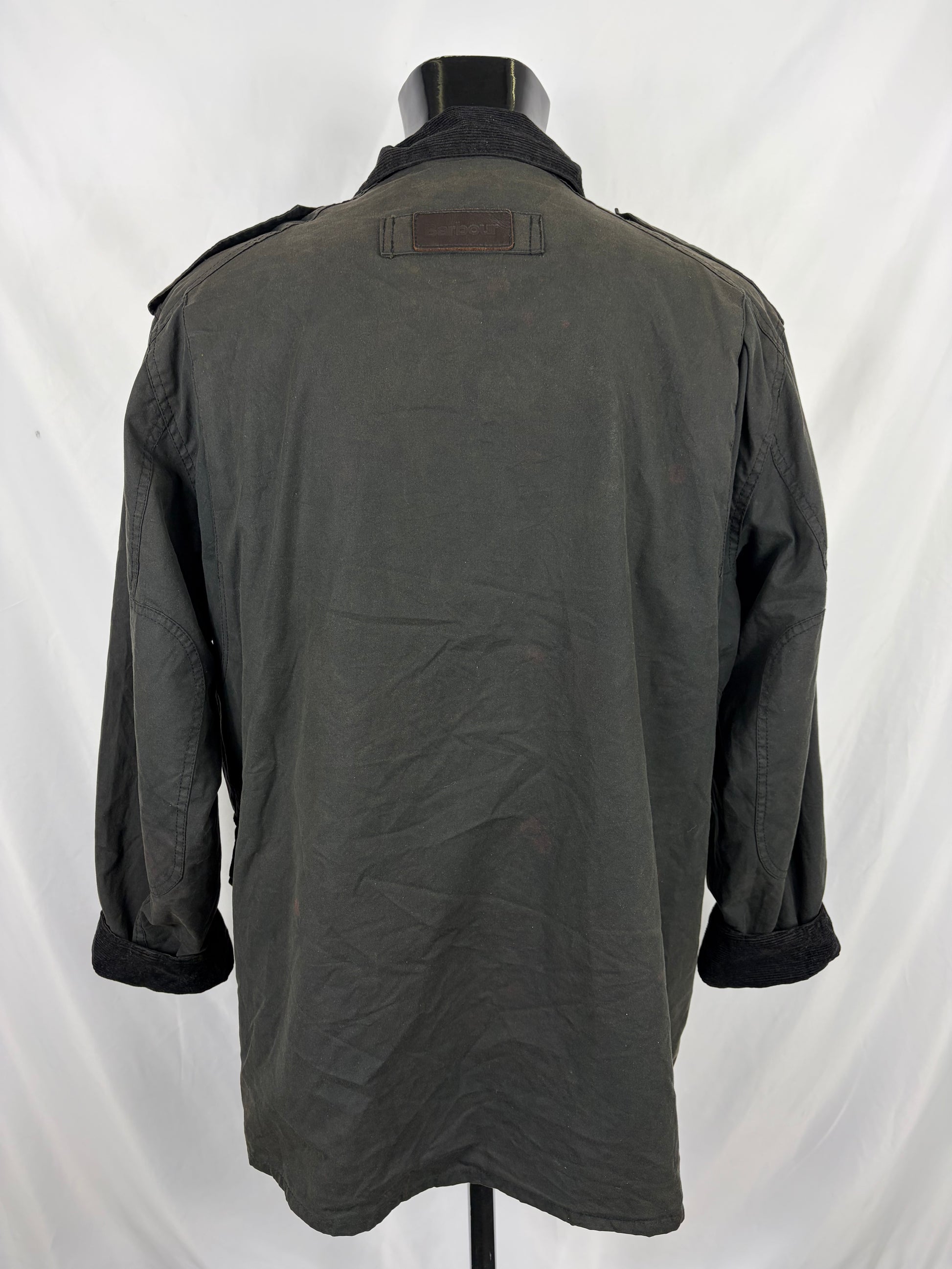 Giacca Barbour nera da Uomo Trooper cerata Large Man Black Waxed jacket size L - Shop In London
