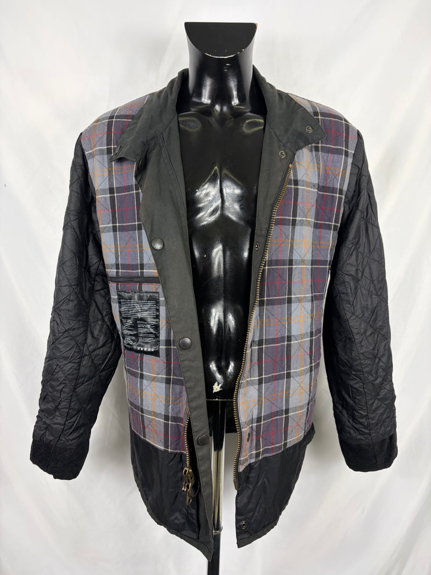 Giacca Barbour nera da Uomo Trooper cerata Large Man Black Waxed jacket size L - Shop In London